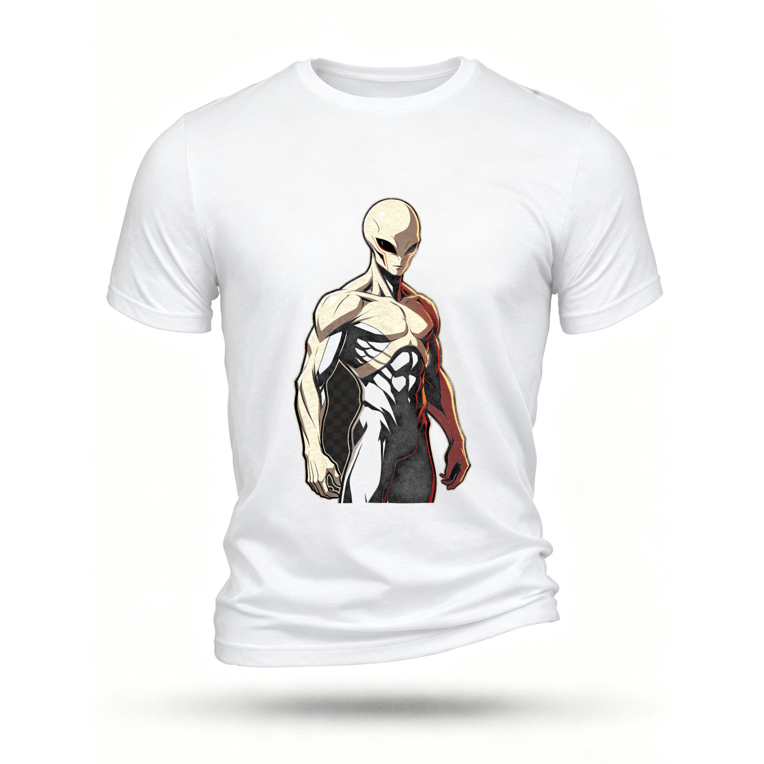 White T-shirt, front print