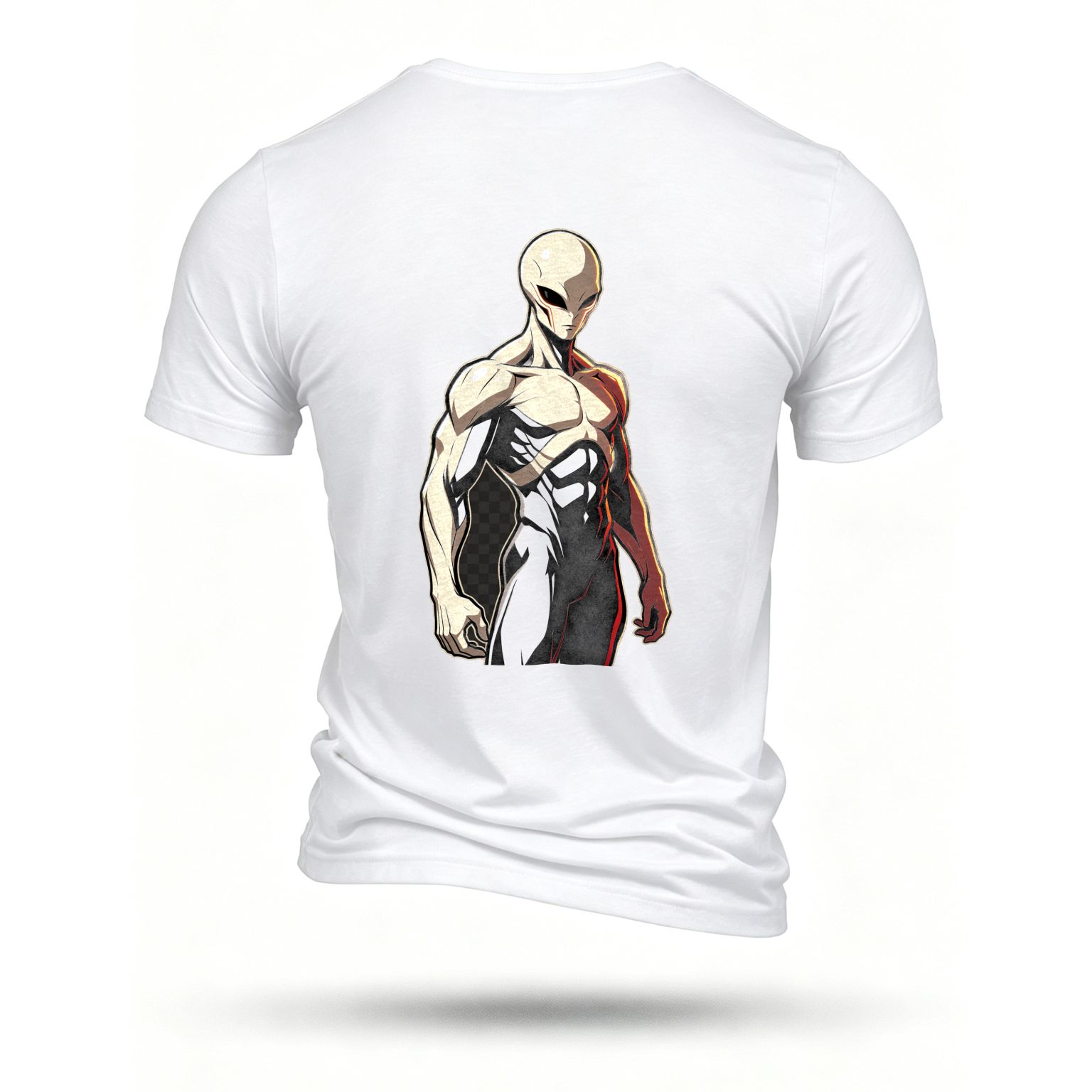 White T-shirt, back print