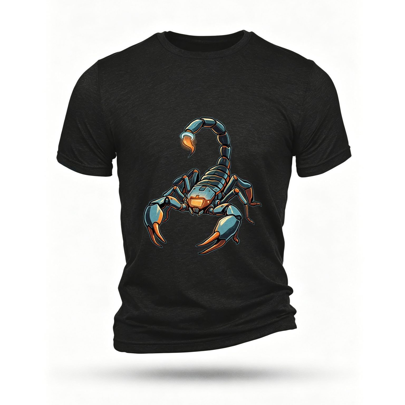 Black T-shirt, front print