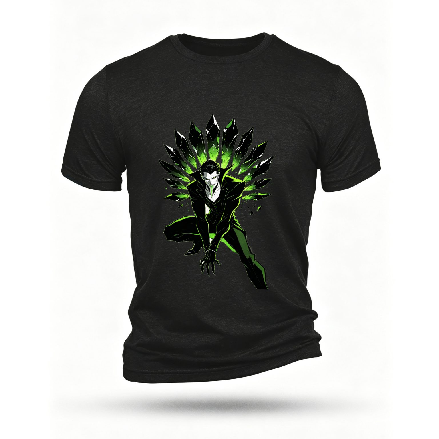 Black T-shirt, front print