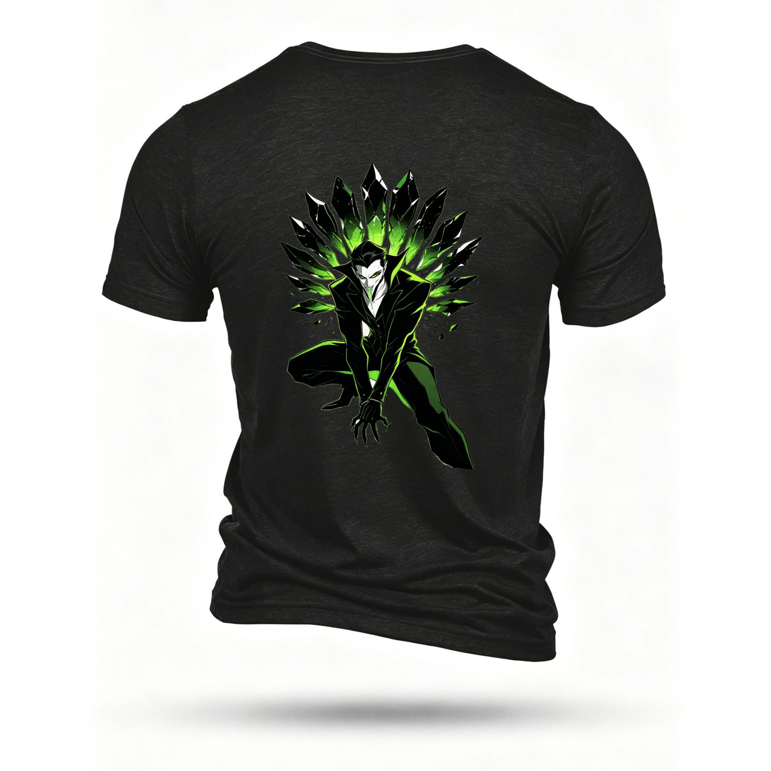 Black T-shirt, back print