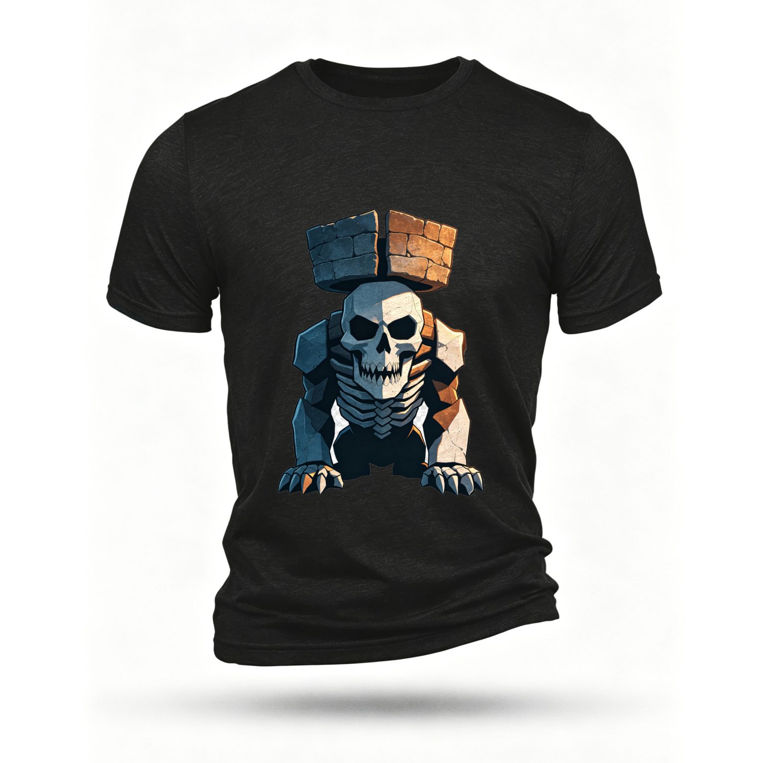 Black T-shirt, front print