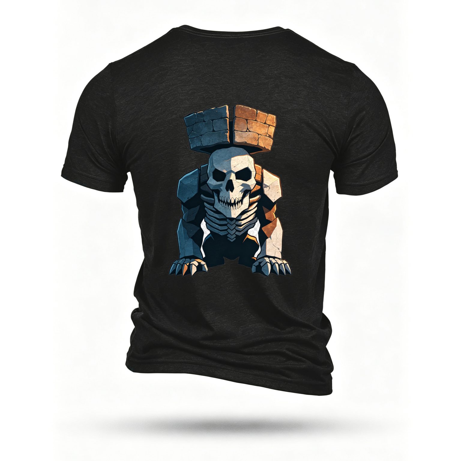 Black T-shirt, back print
