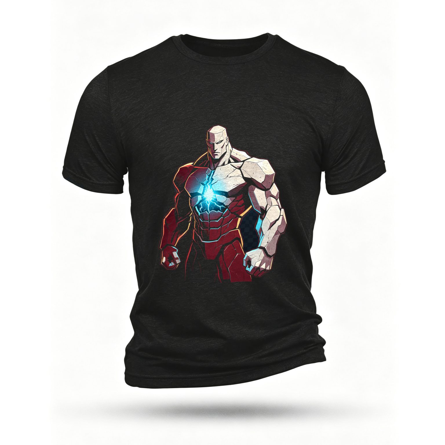 Black T-shirt, front print