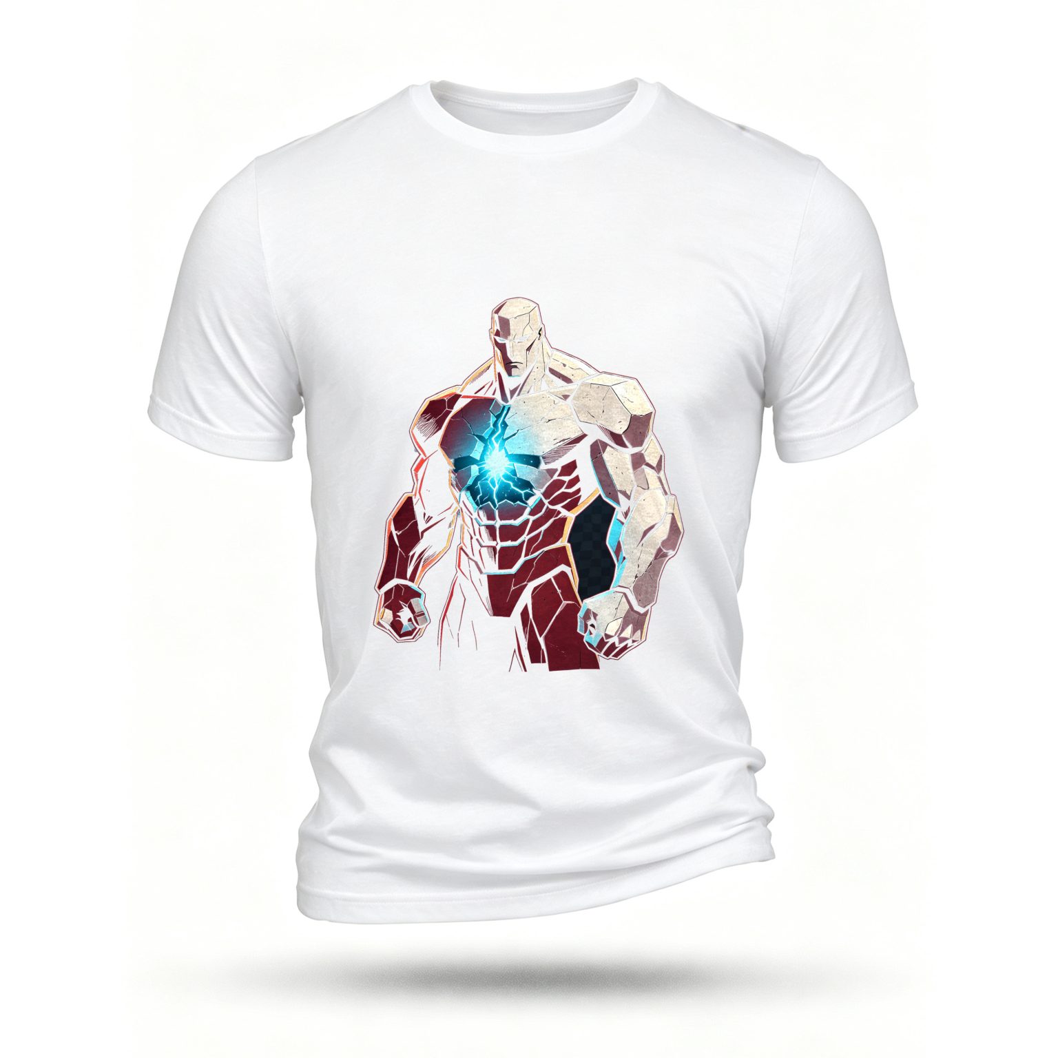 White T-shirt, front print