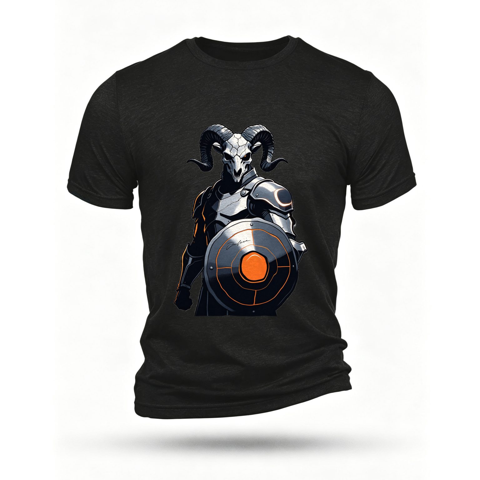 Black T-shirt, front print