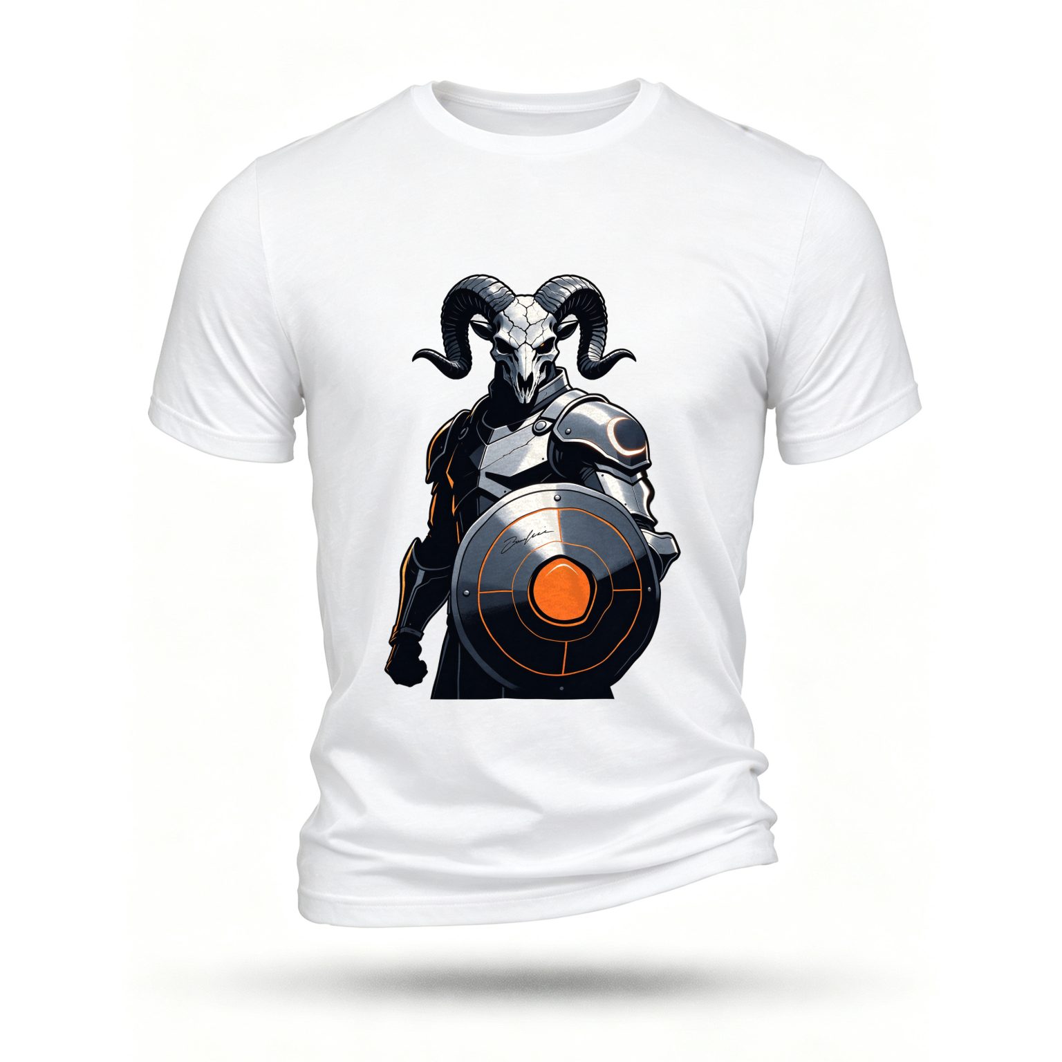 White T-shirt, front print