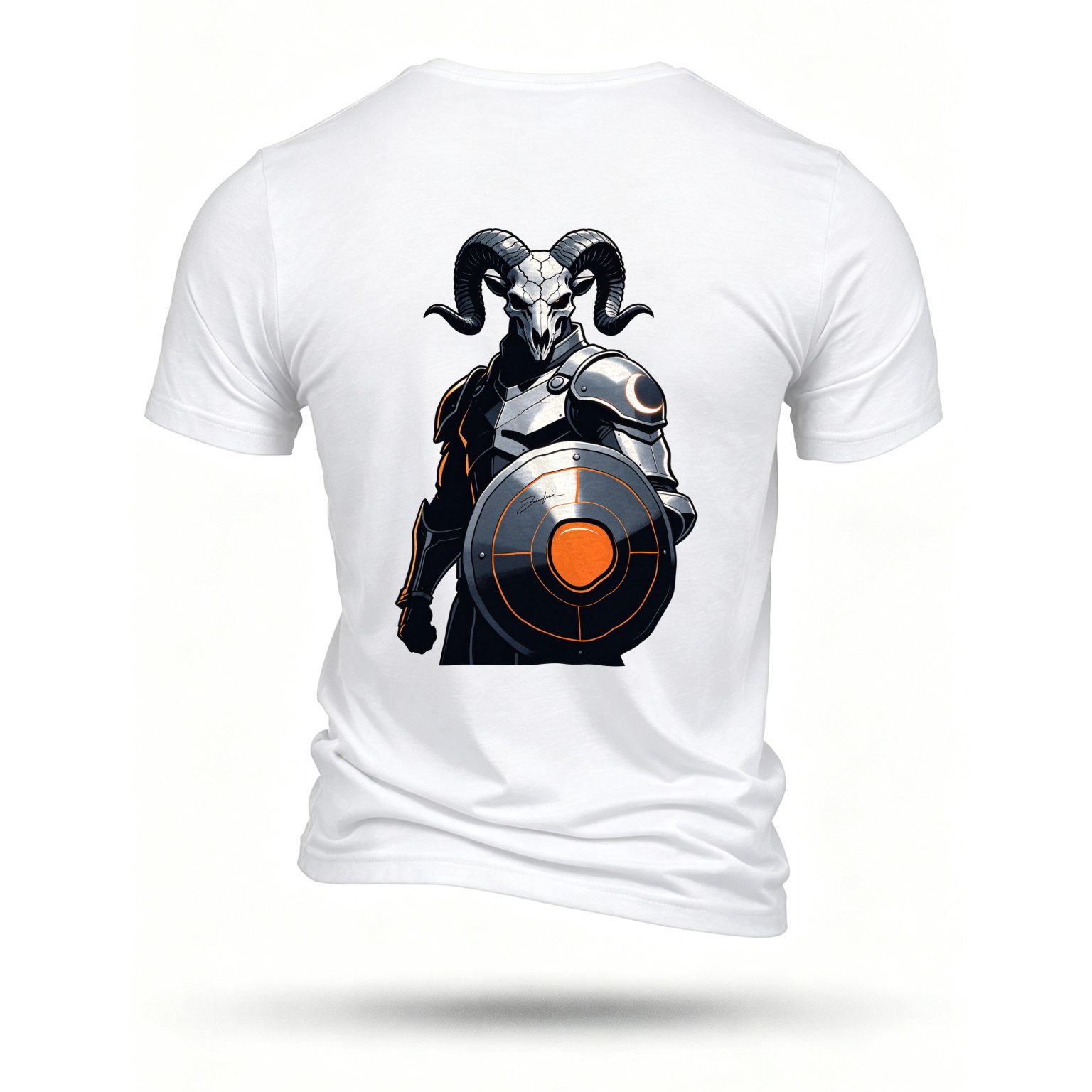 White T-shirt, back print