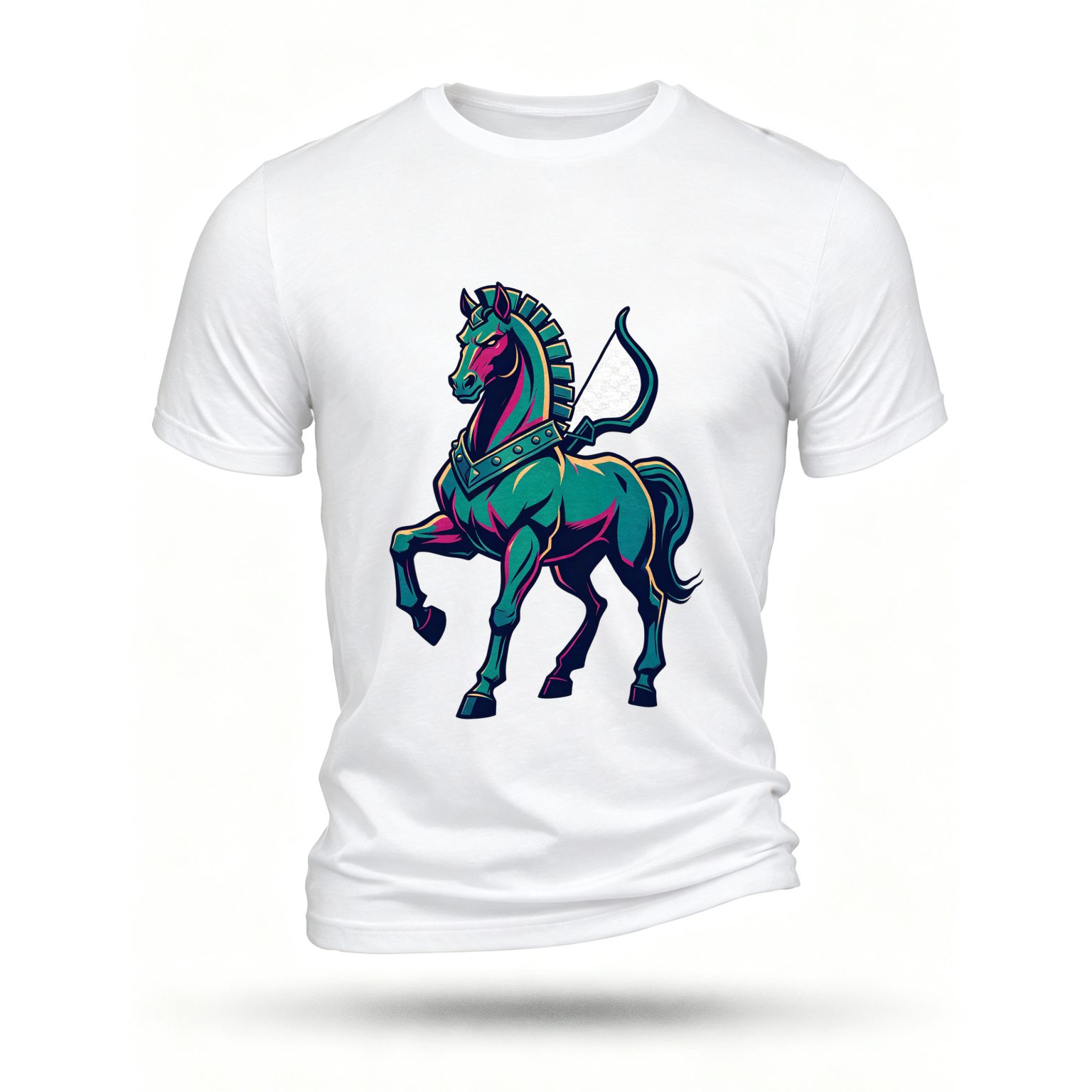 White T-shirt, front print
