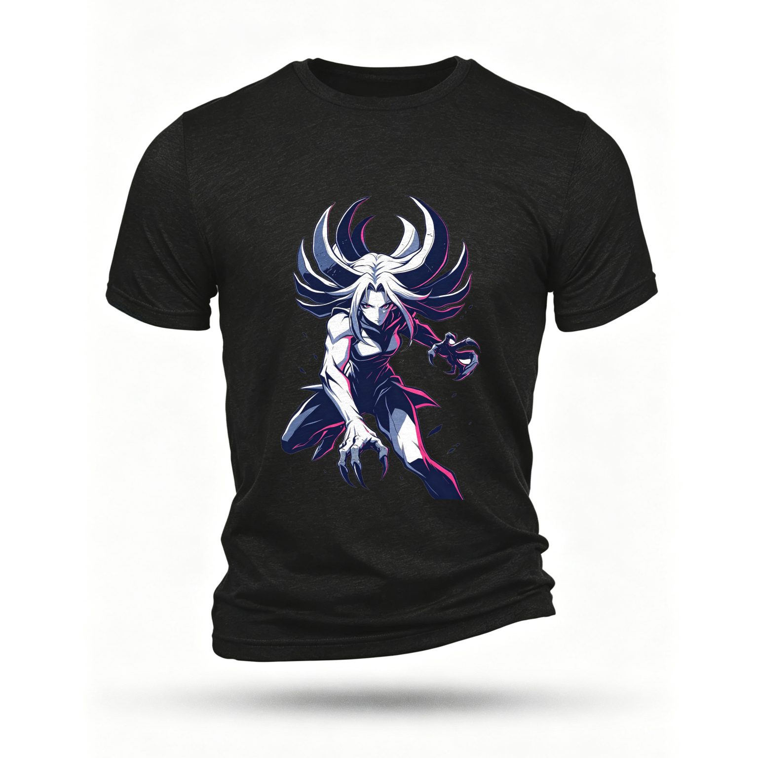 Black T-shirt, front print