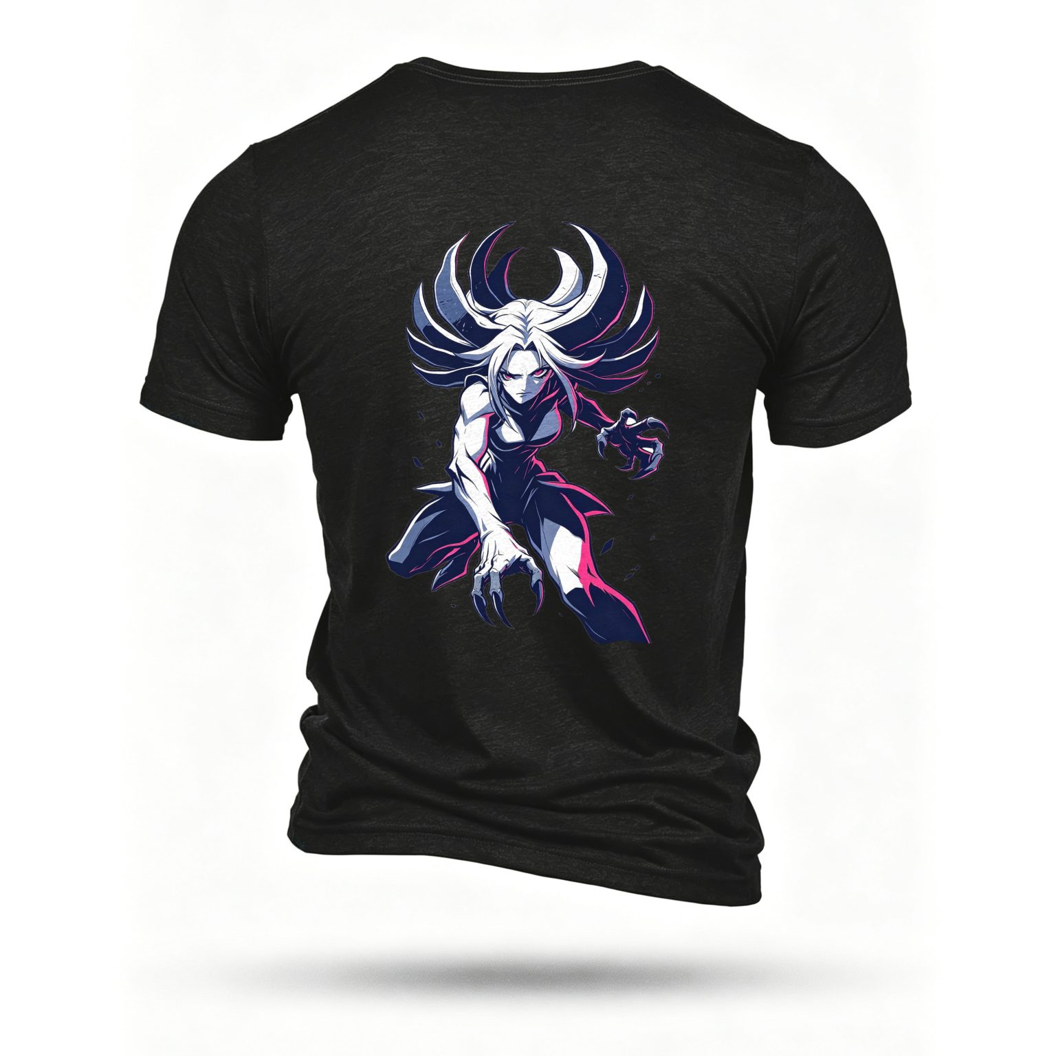 Black T-shirt, back print