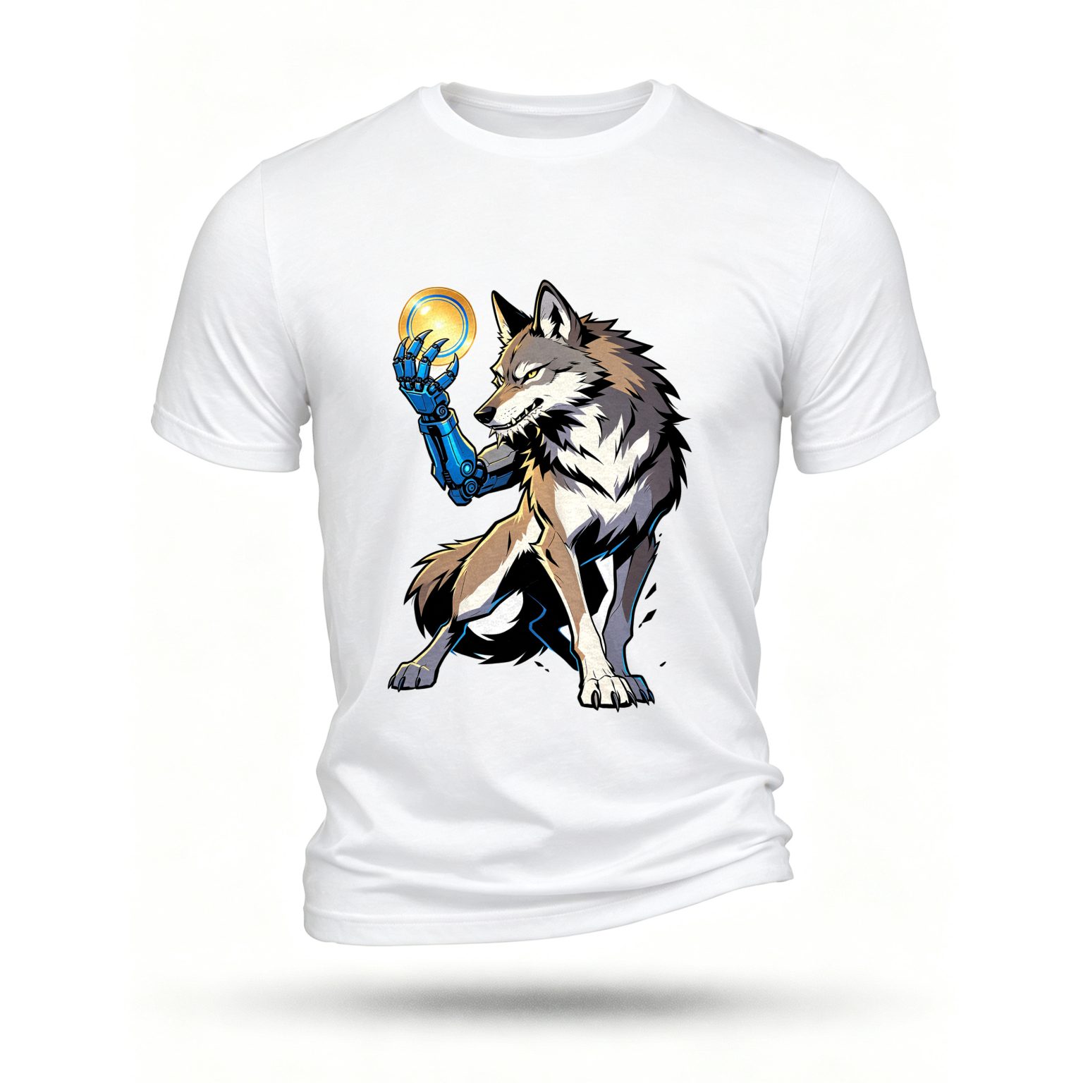 White T-shirt, front print