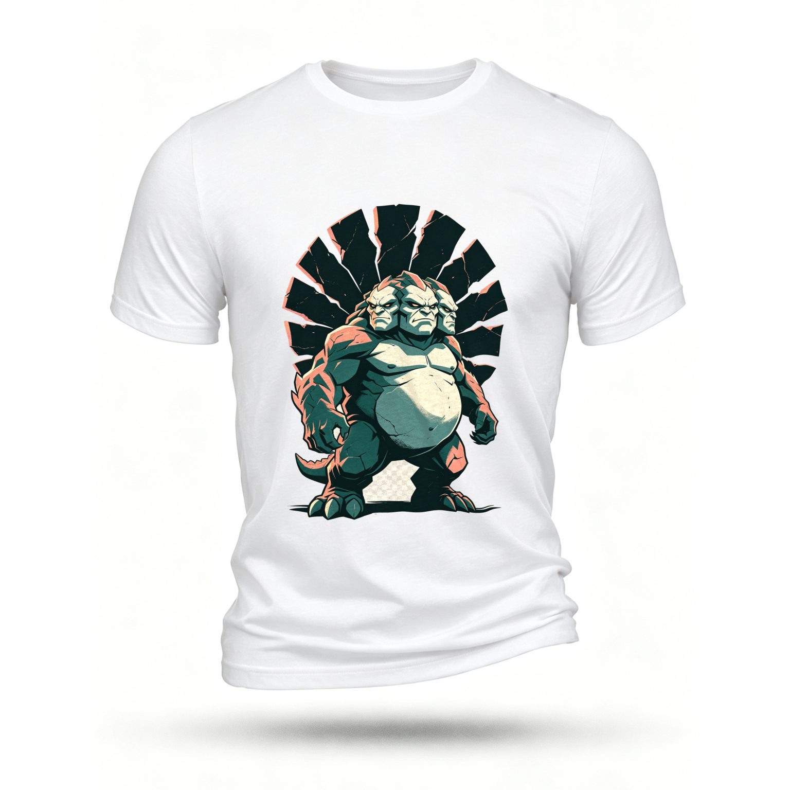 White T-shirt, front print