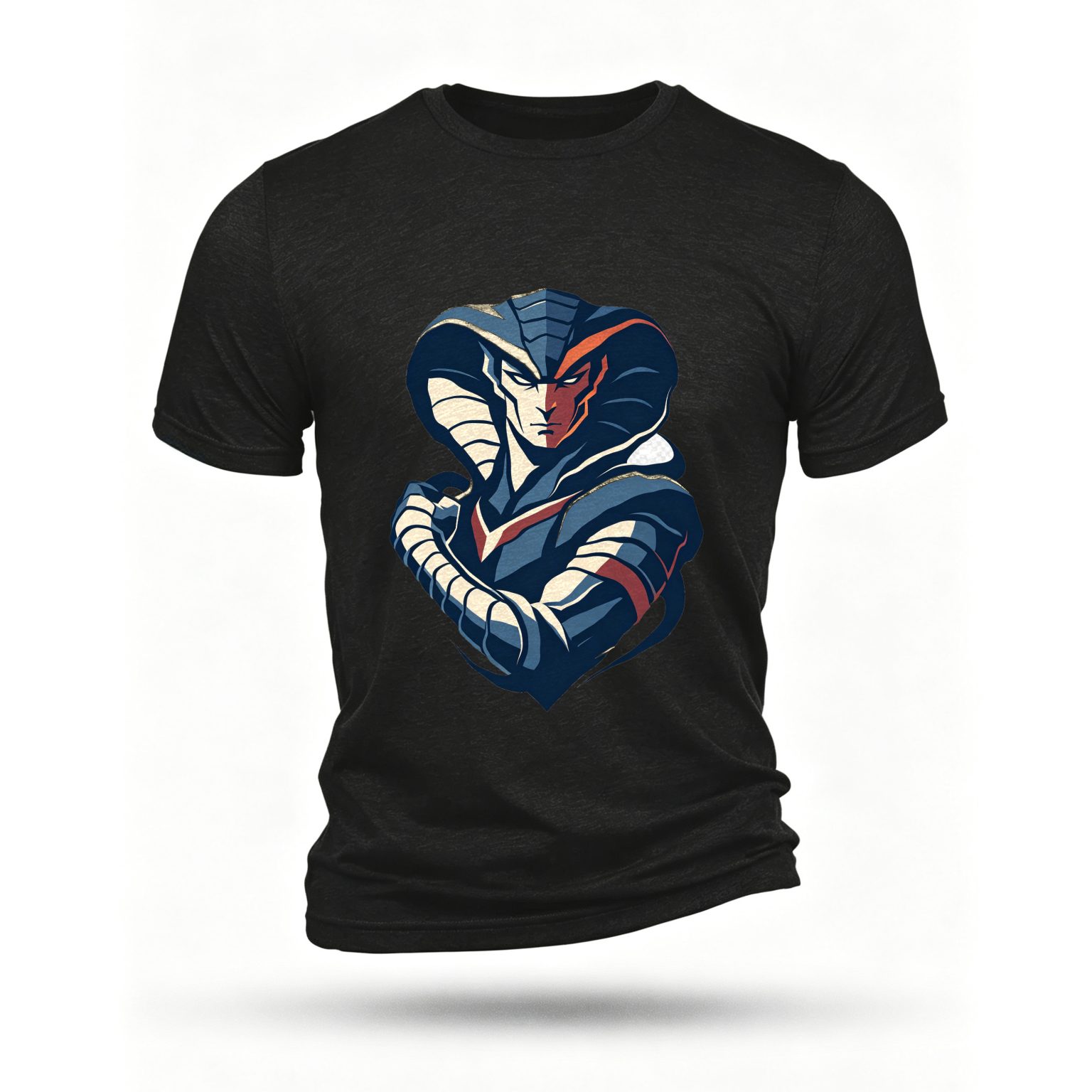 Black T-shirt, front print