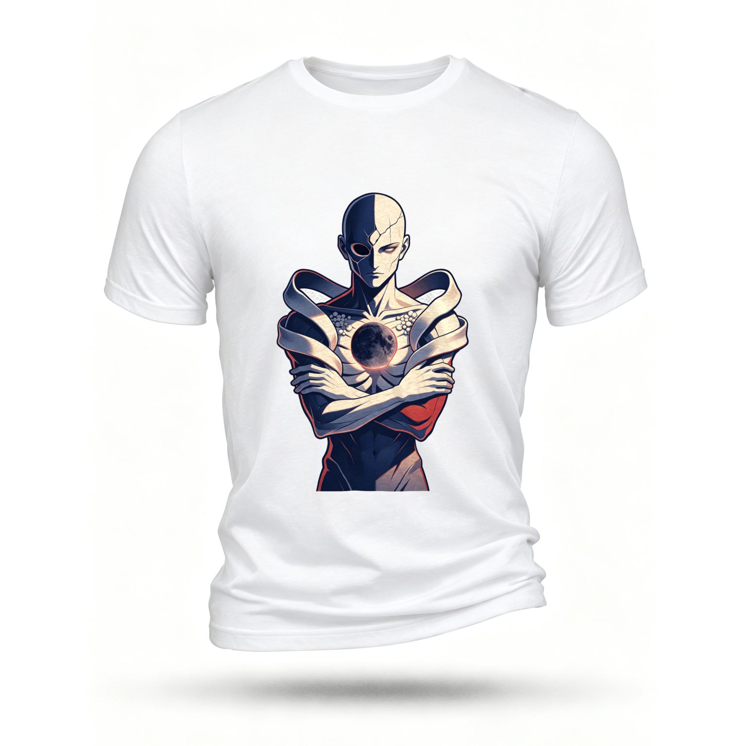 White T-shirt, front print