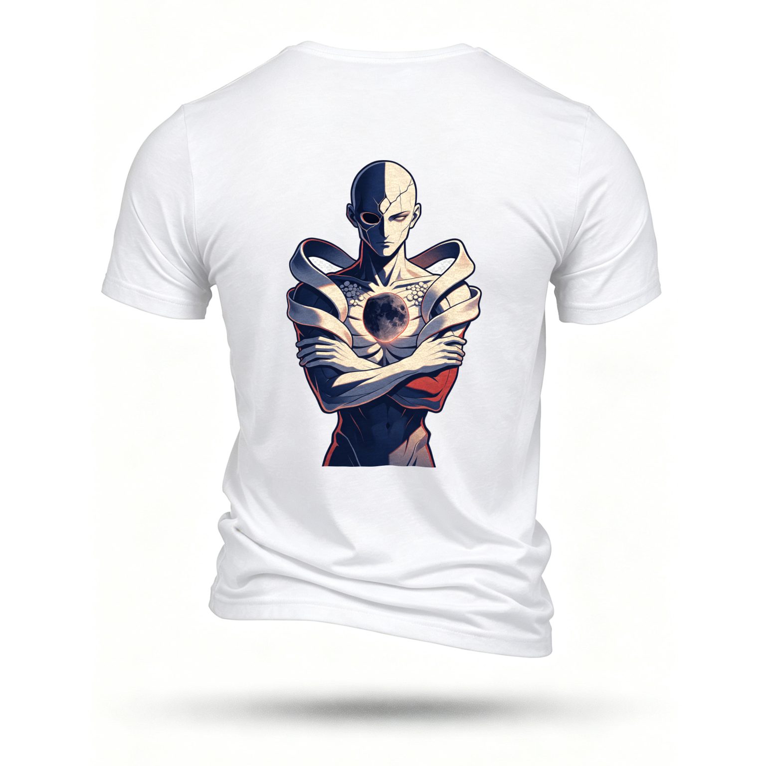 White T-shirt, back print