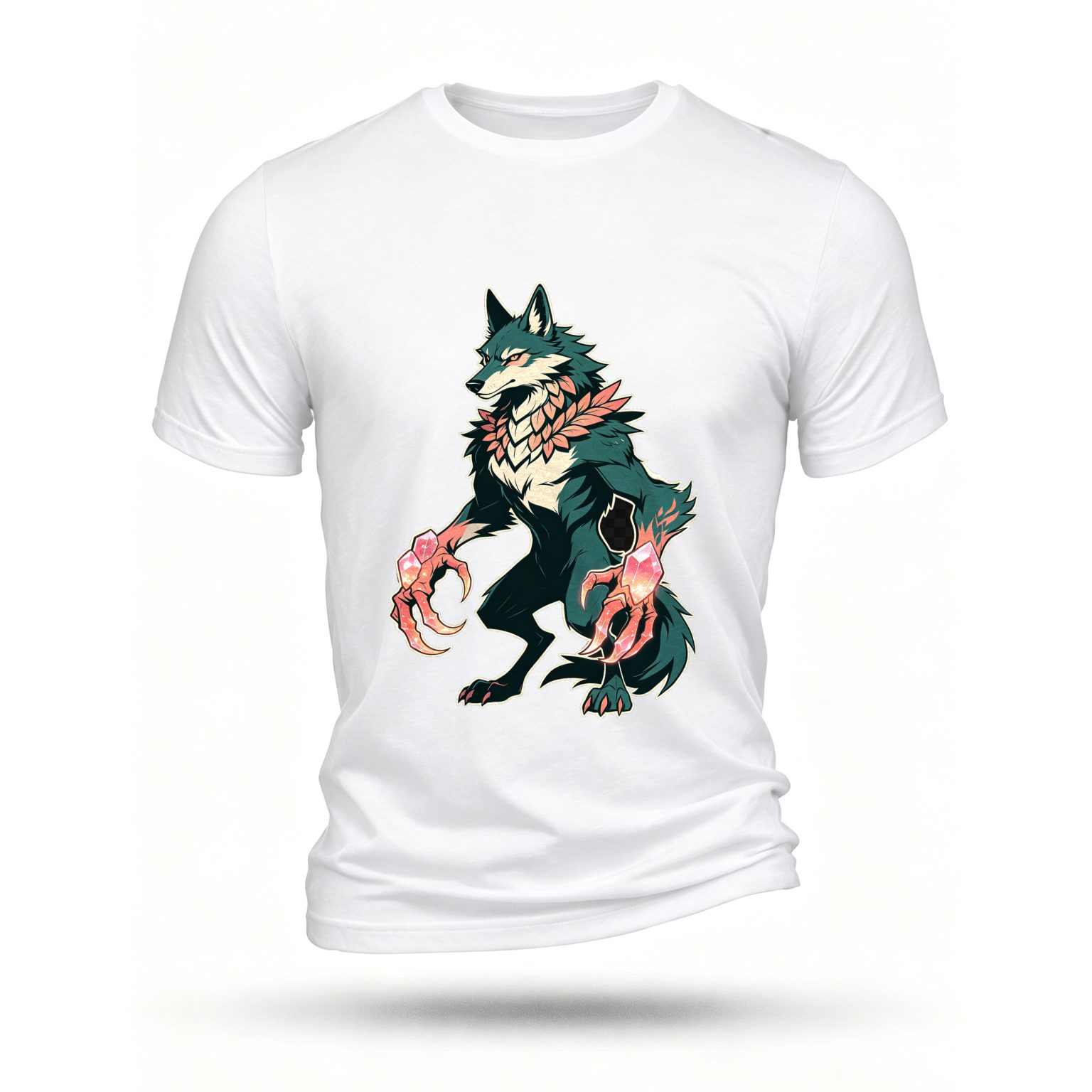 White T-shirt, front print