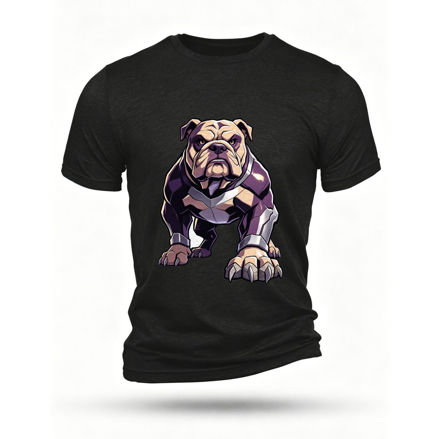 Black T-shirt, front print