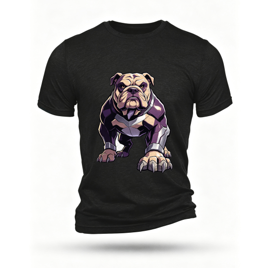 Black T-shirt, front print