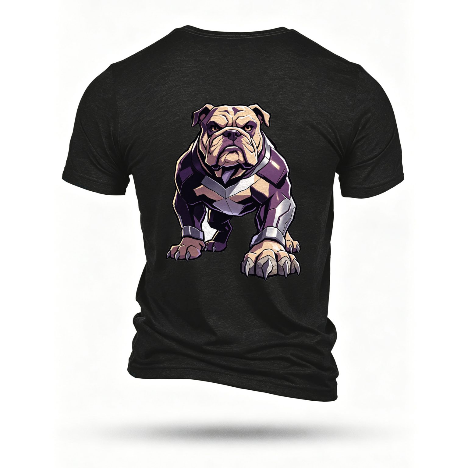 Black T-shirt, back print