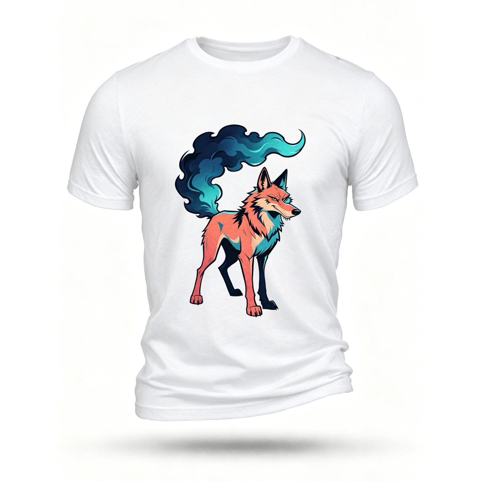 White T-shirt, front print