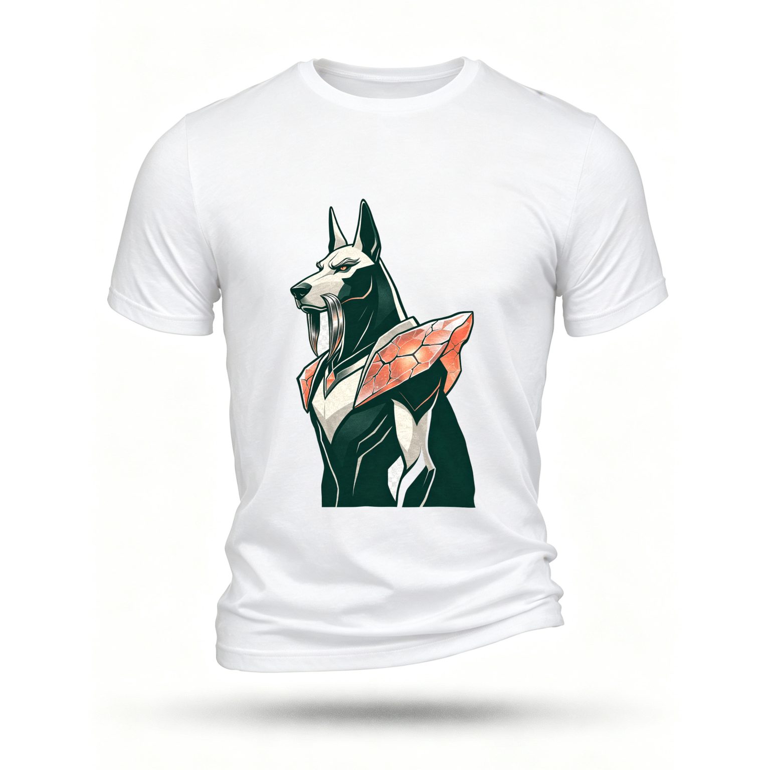 White T-shirt, front print