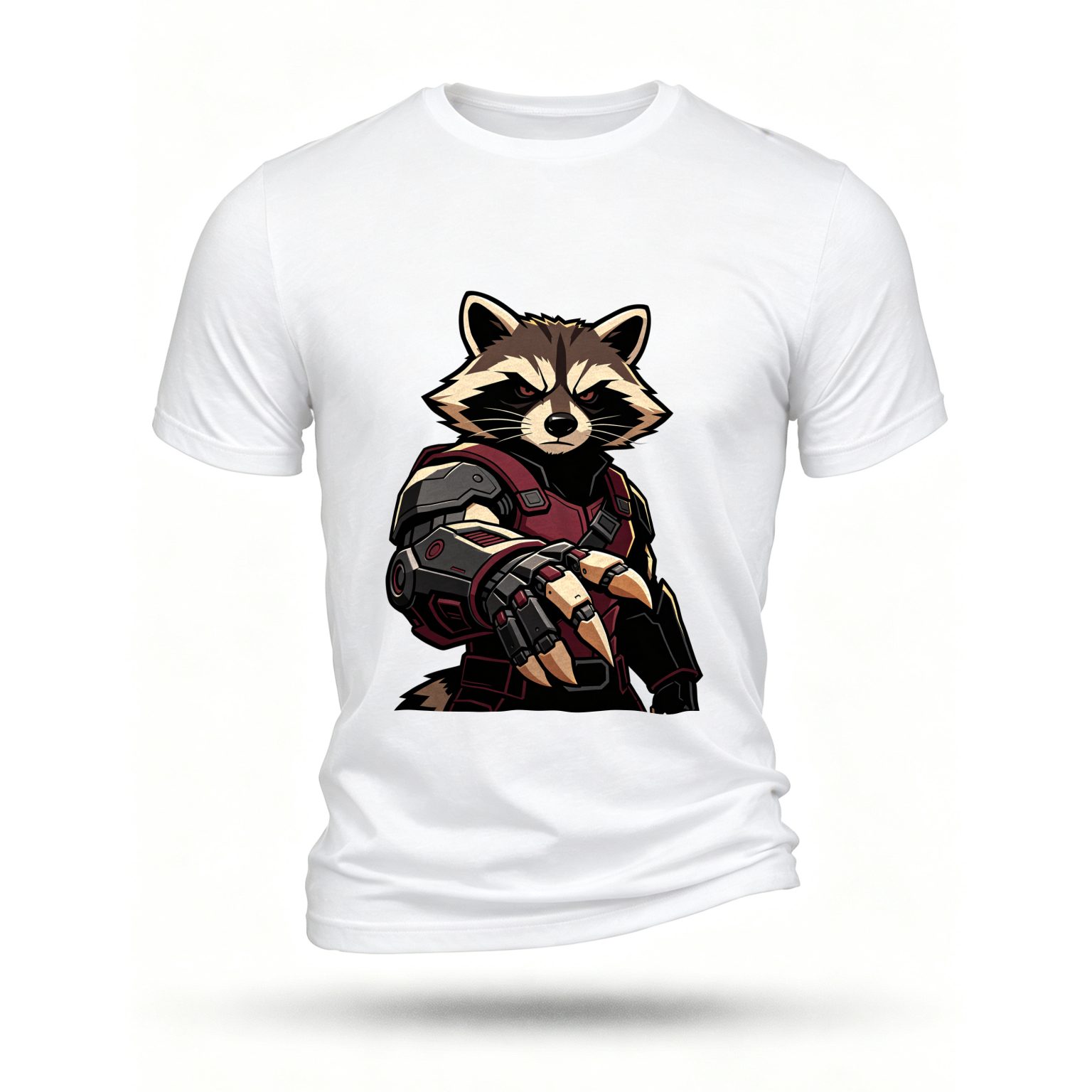 White T-shirt, front print