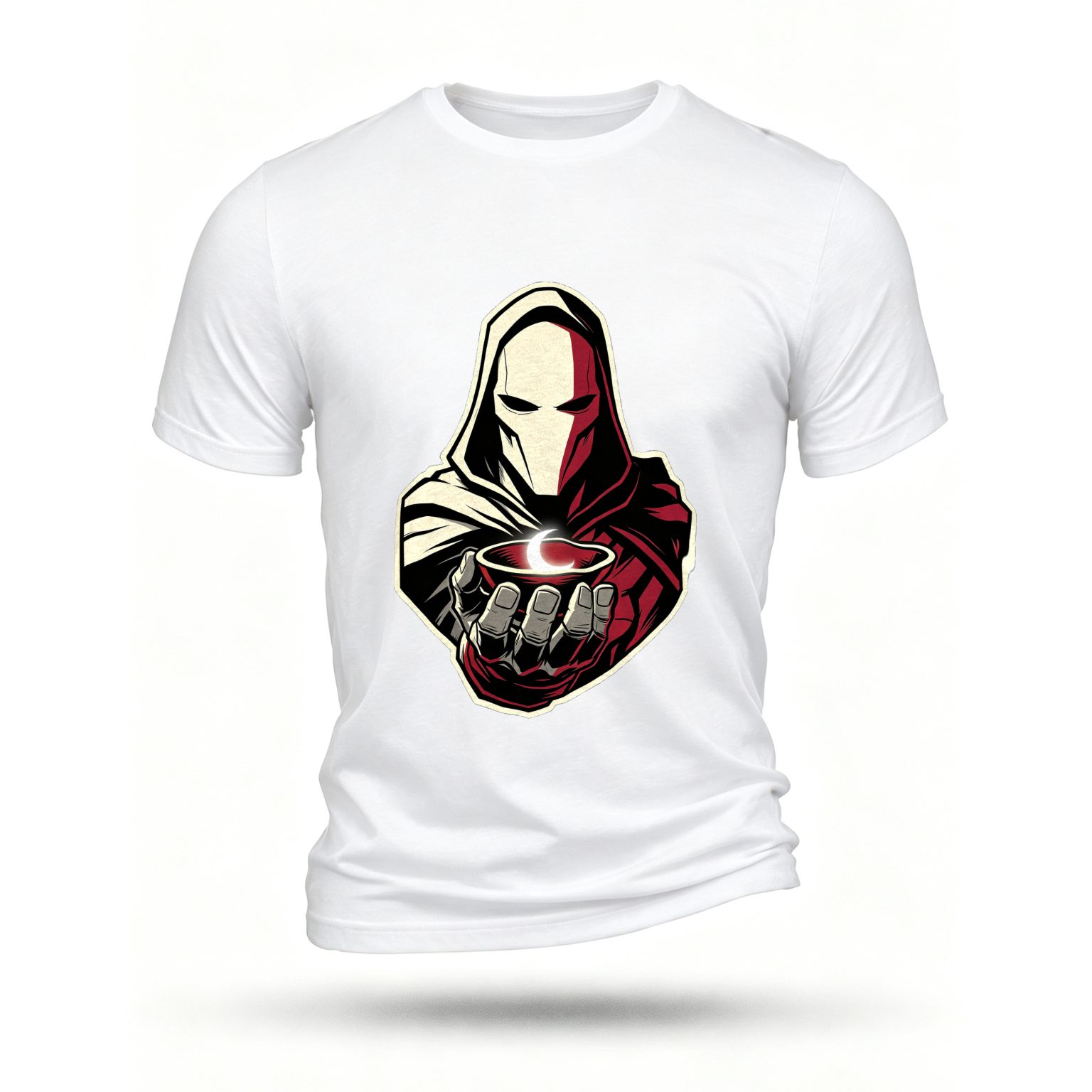 White T-shirt, front print