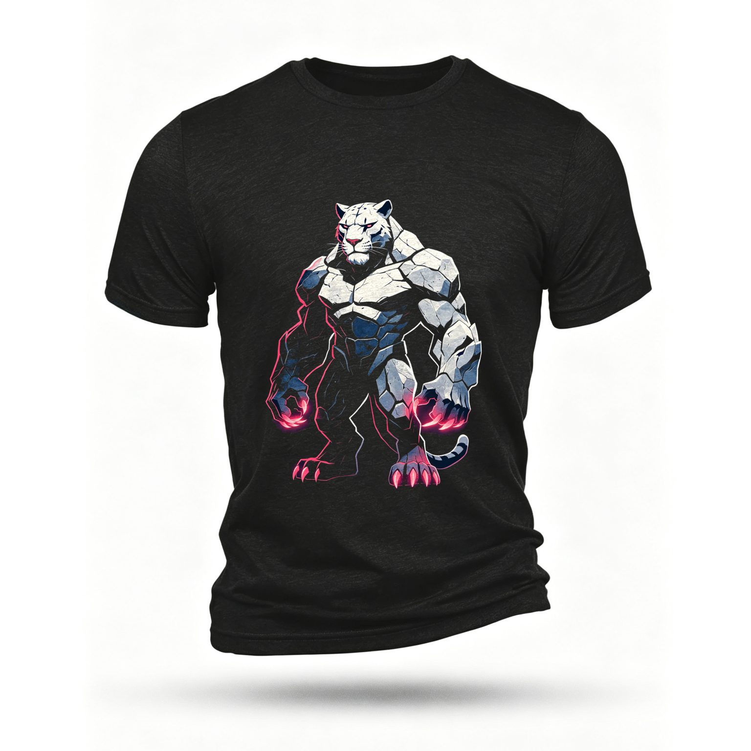 Black T-shirt, front print