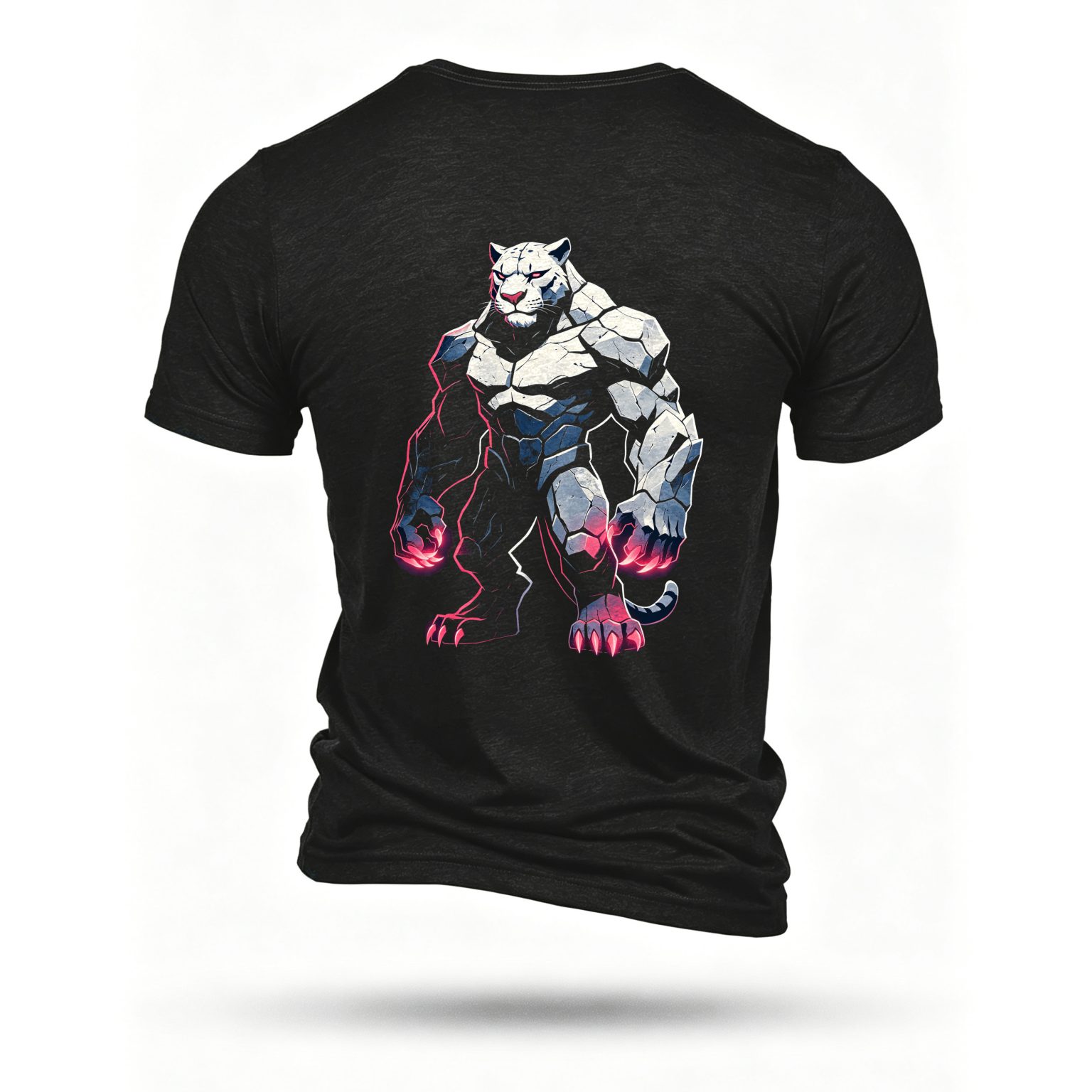 Black T-shirt, back print