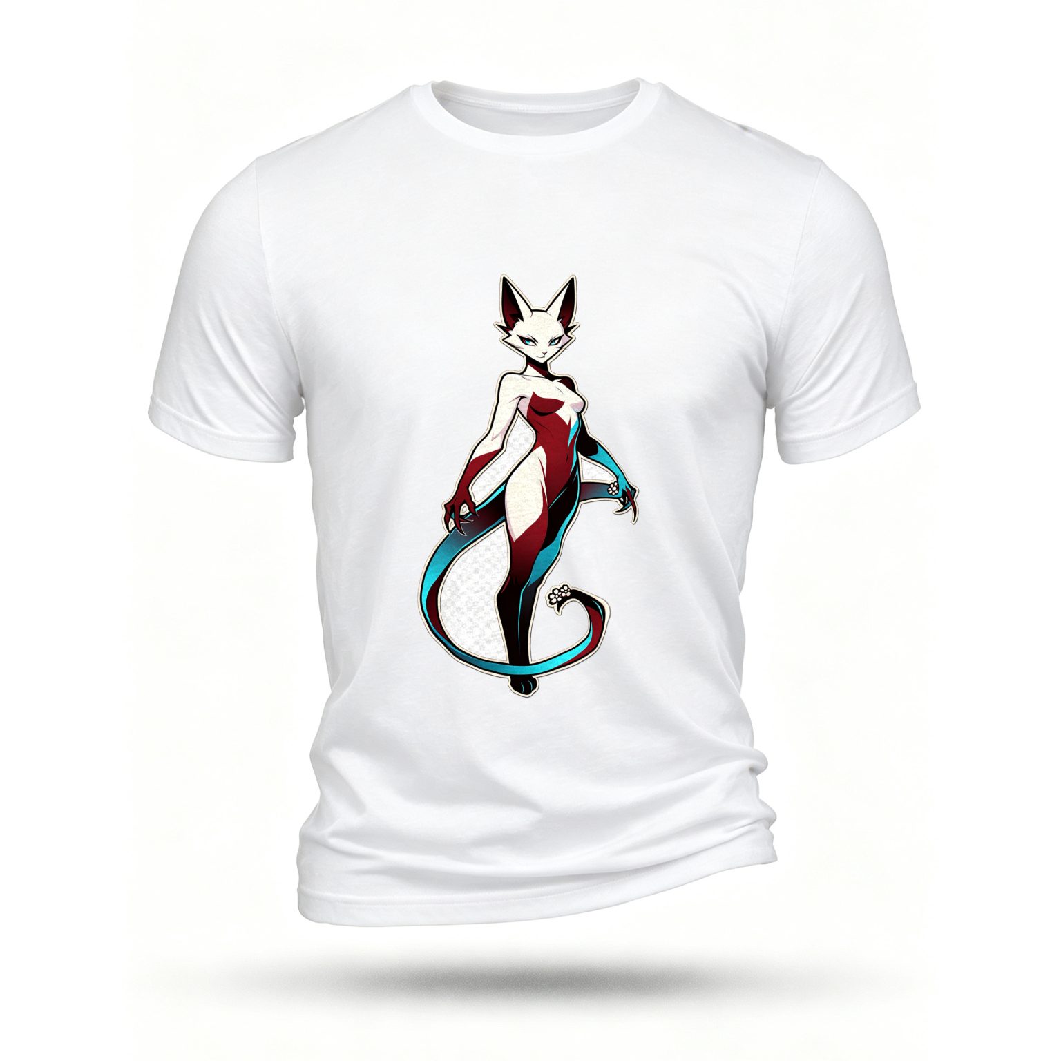 White T-shirt, front print