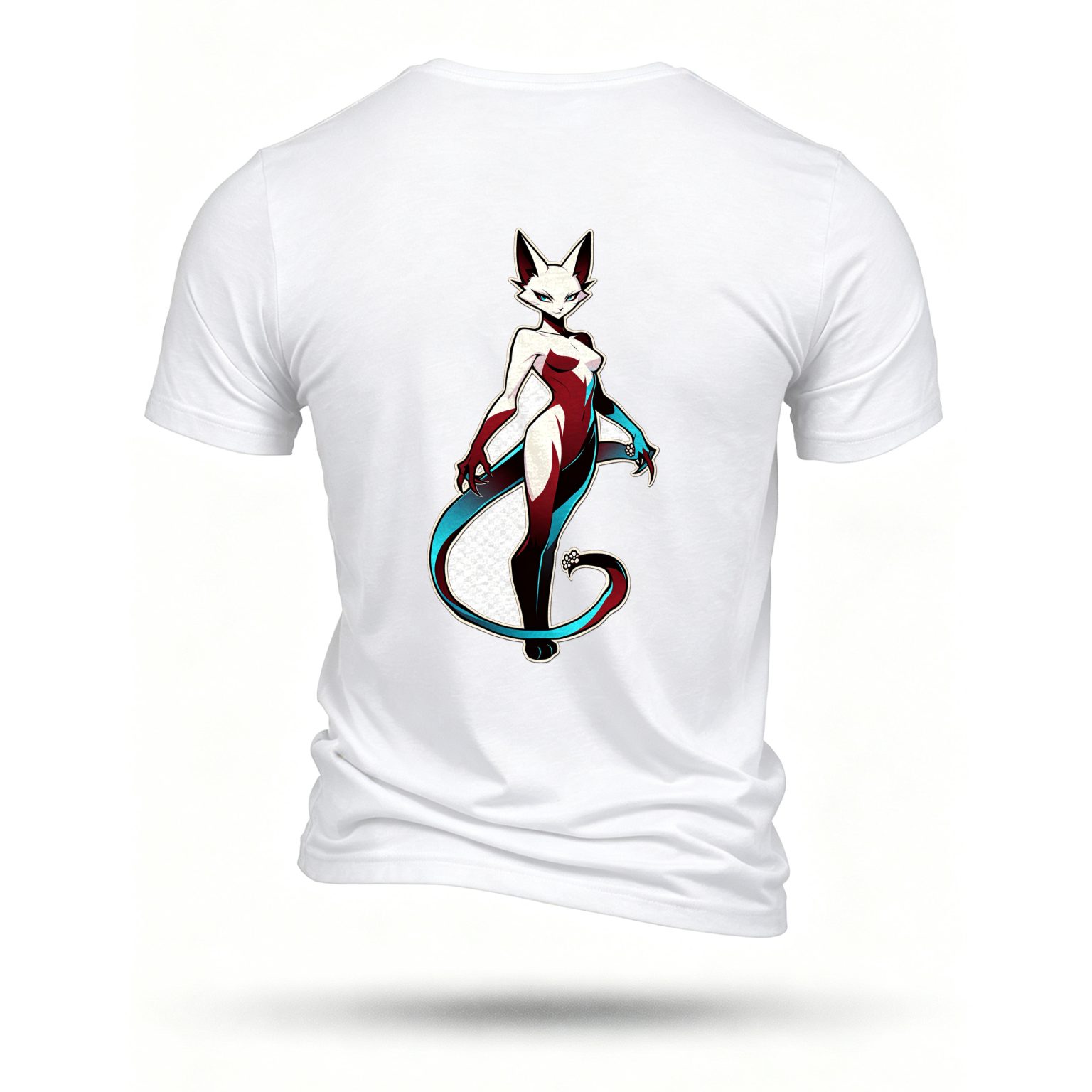White T-shirt, back print