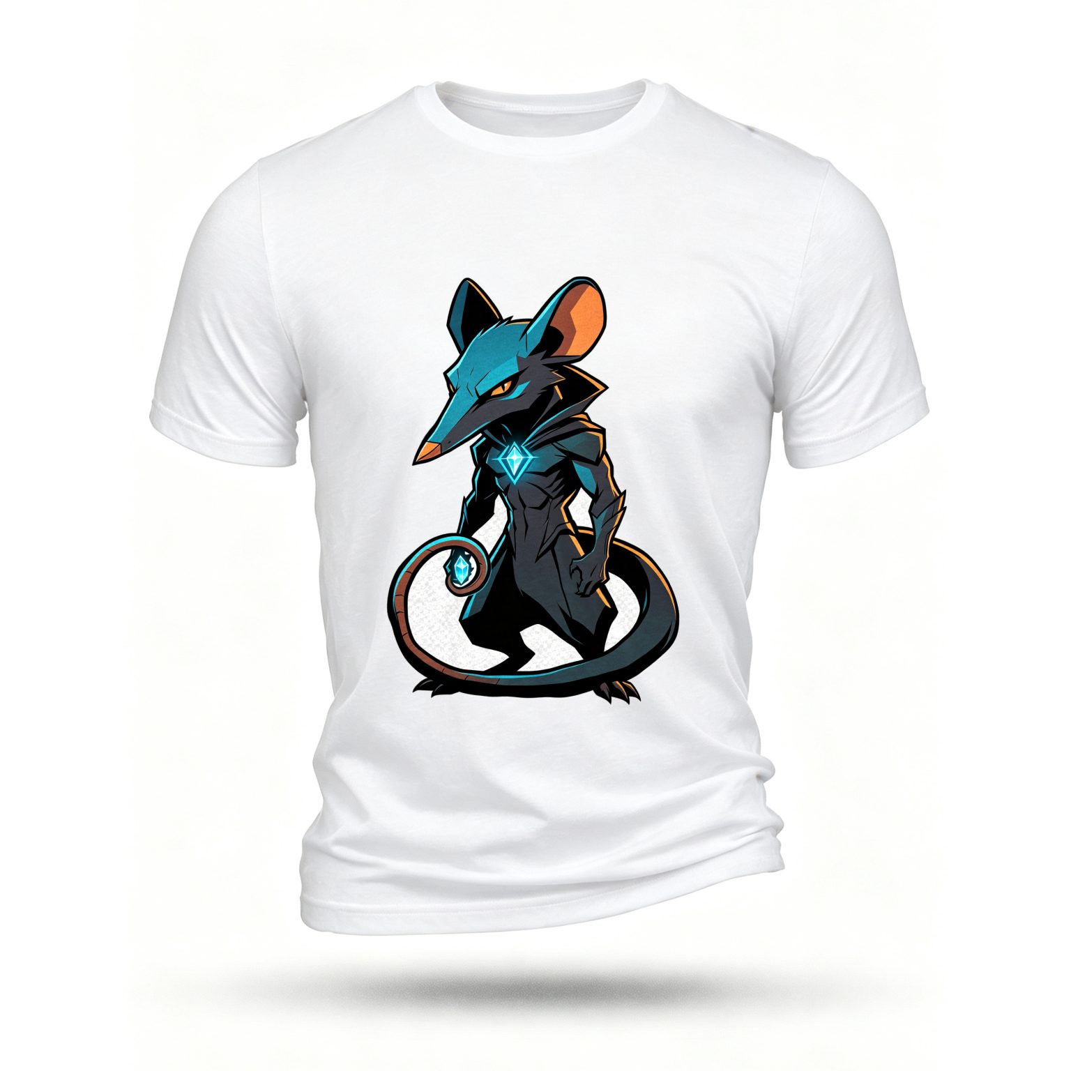 White T-shirt, front print