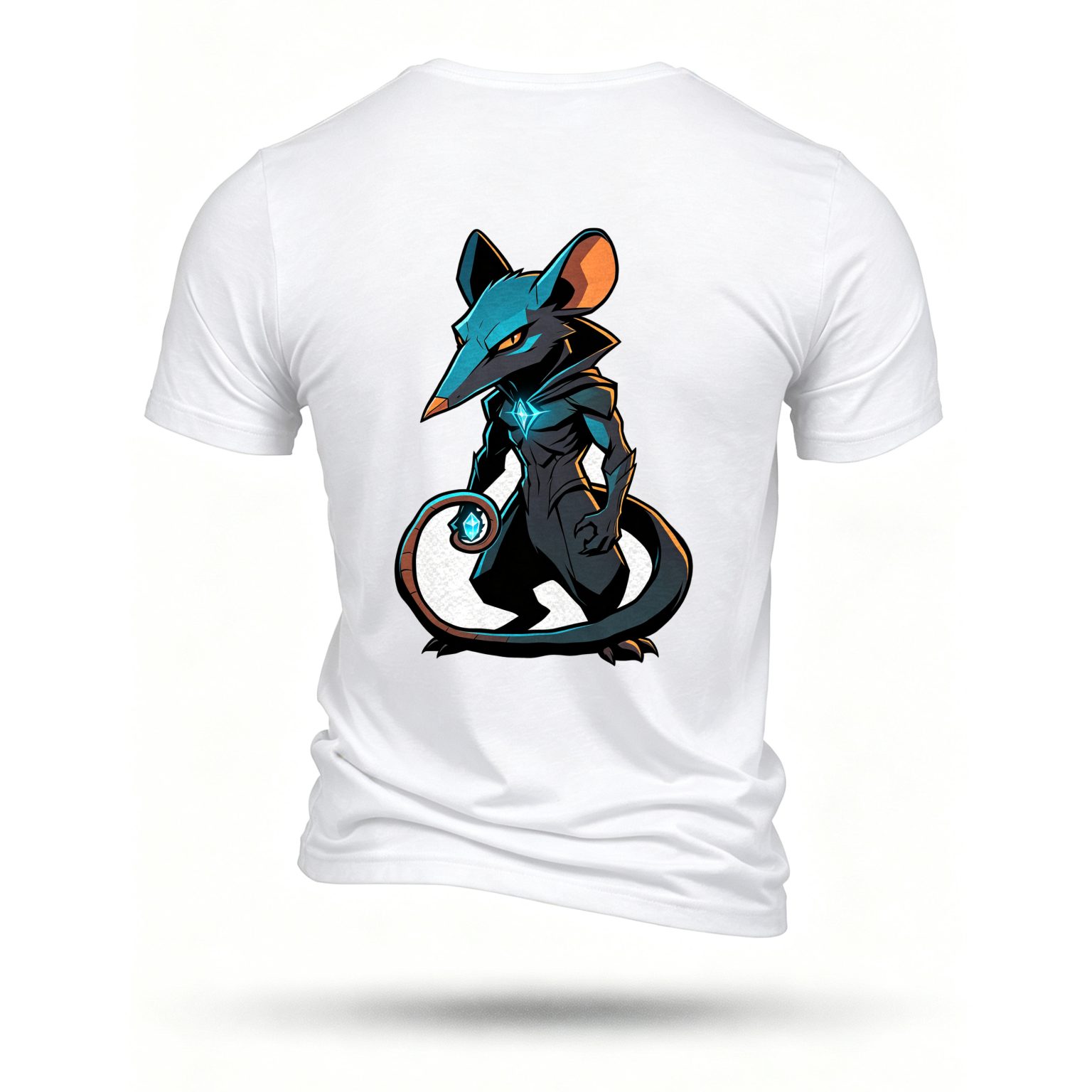 White T-shirt, back print