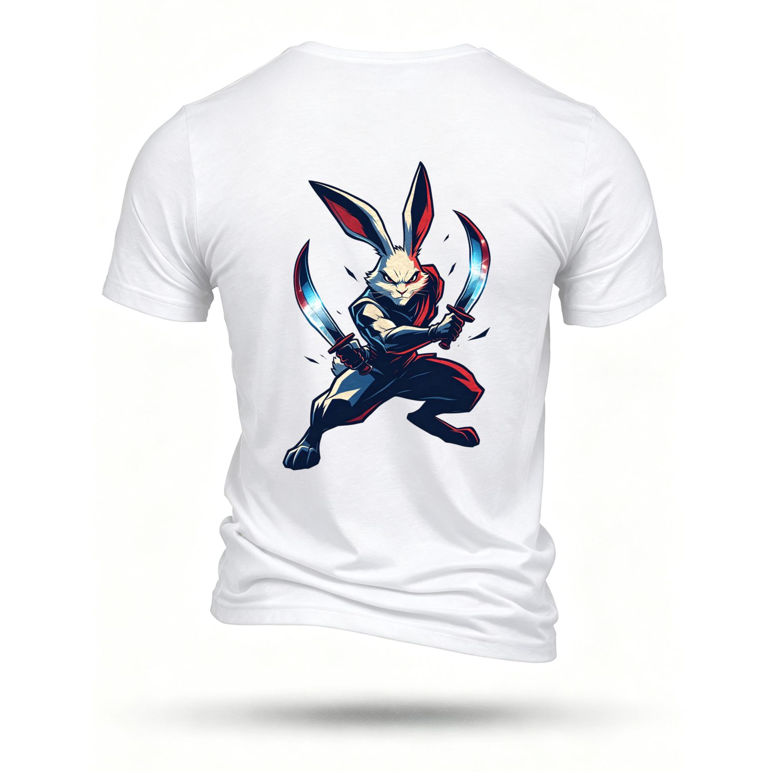 White T-shirt, back print