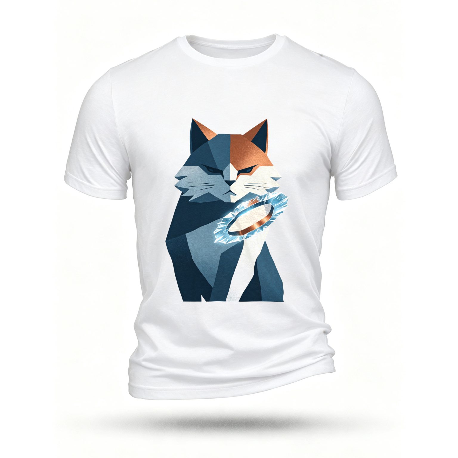 White T-shirt, front print
