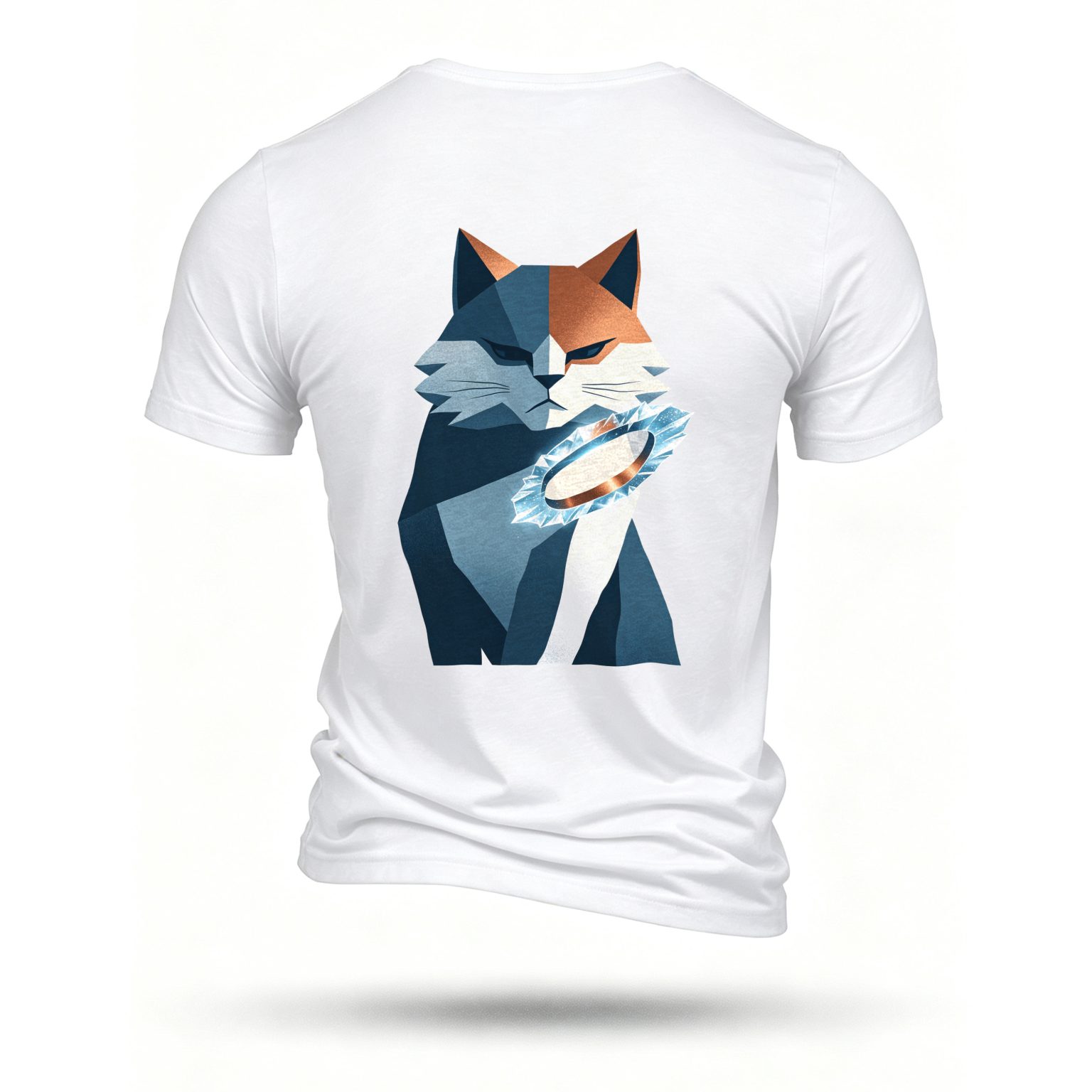White T-shirt, back print