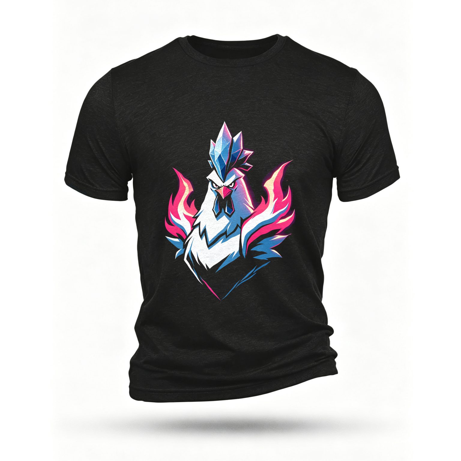Black T-shirt, front print