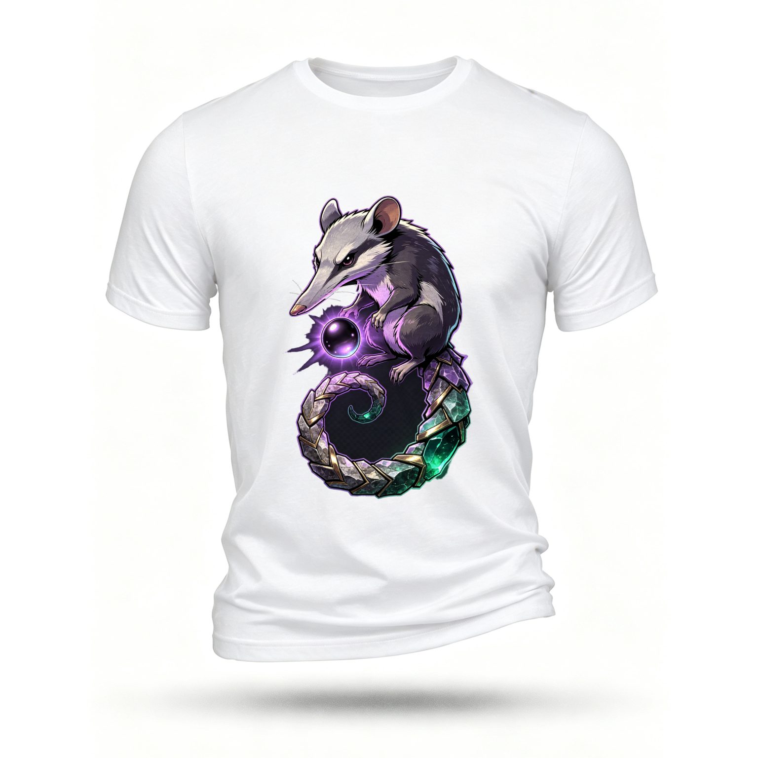 White T-shirt, front print