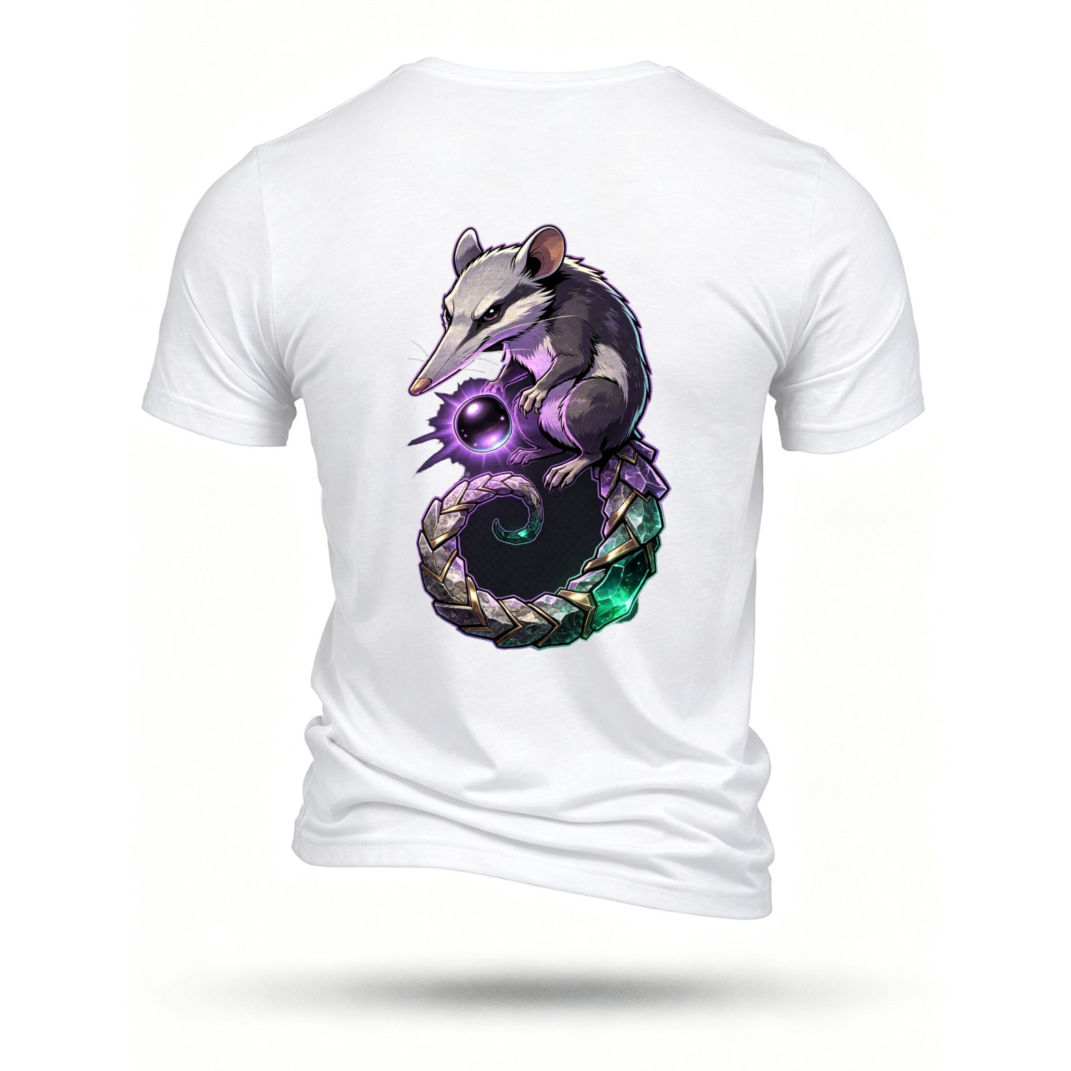White T-shirt, back print