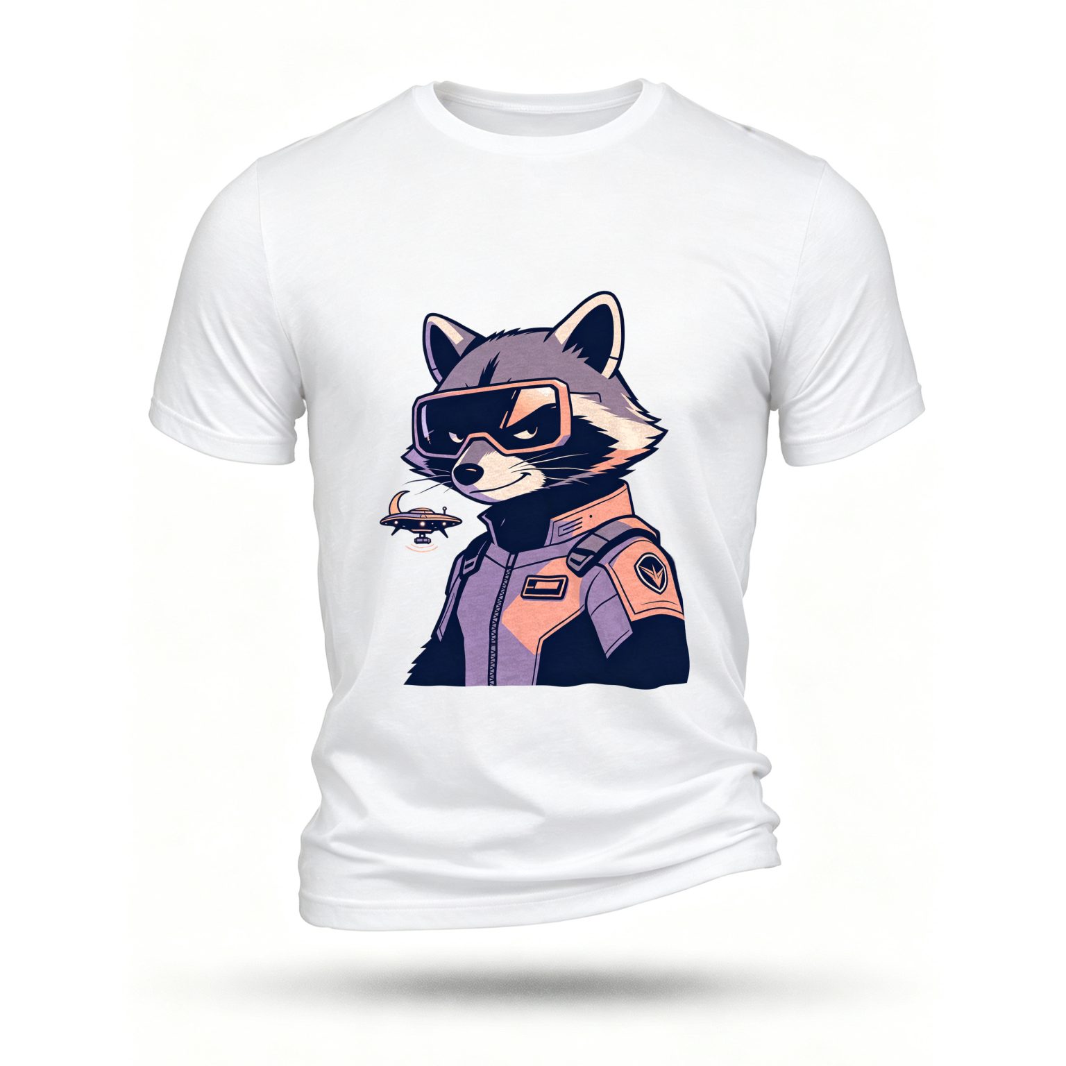 White T-shirt, front print