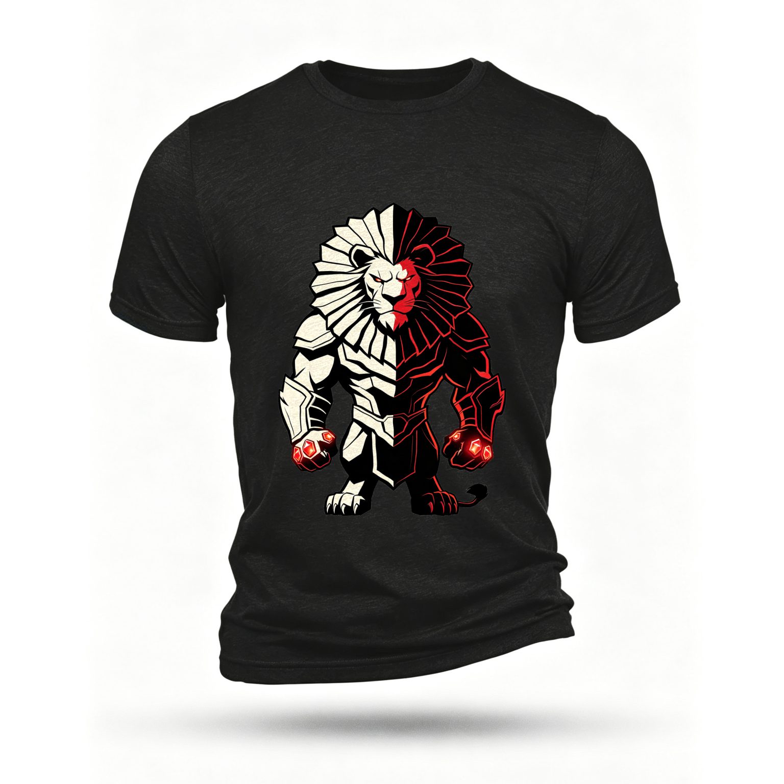 Black T-shirt, front print