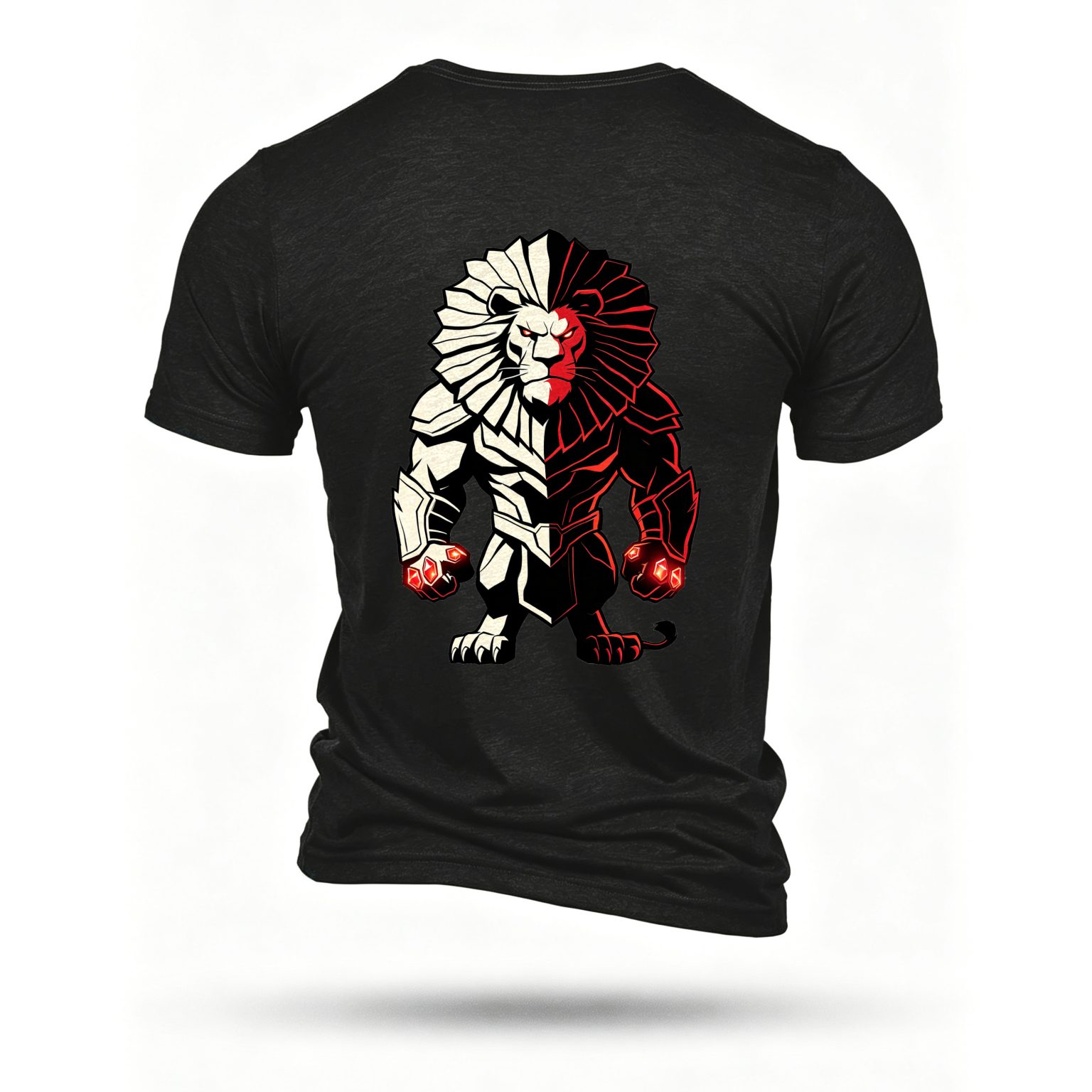 Black T-shirt, back print