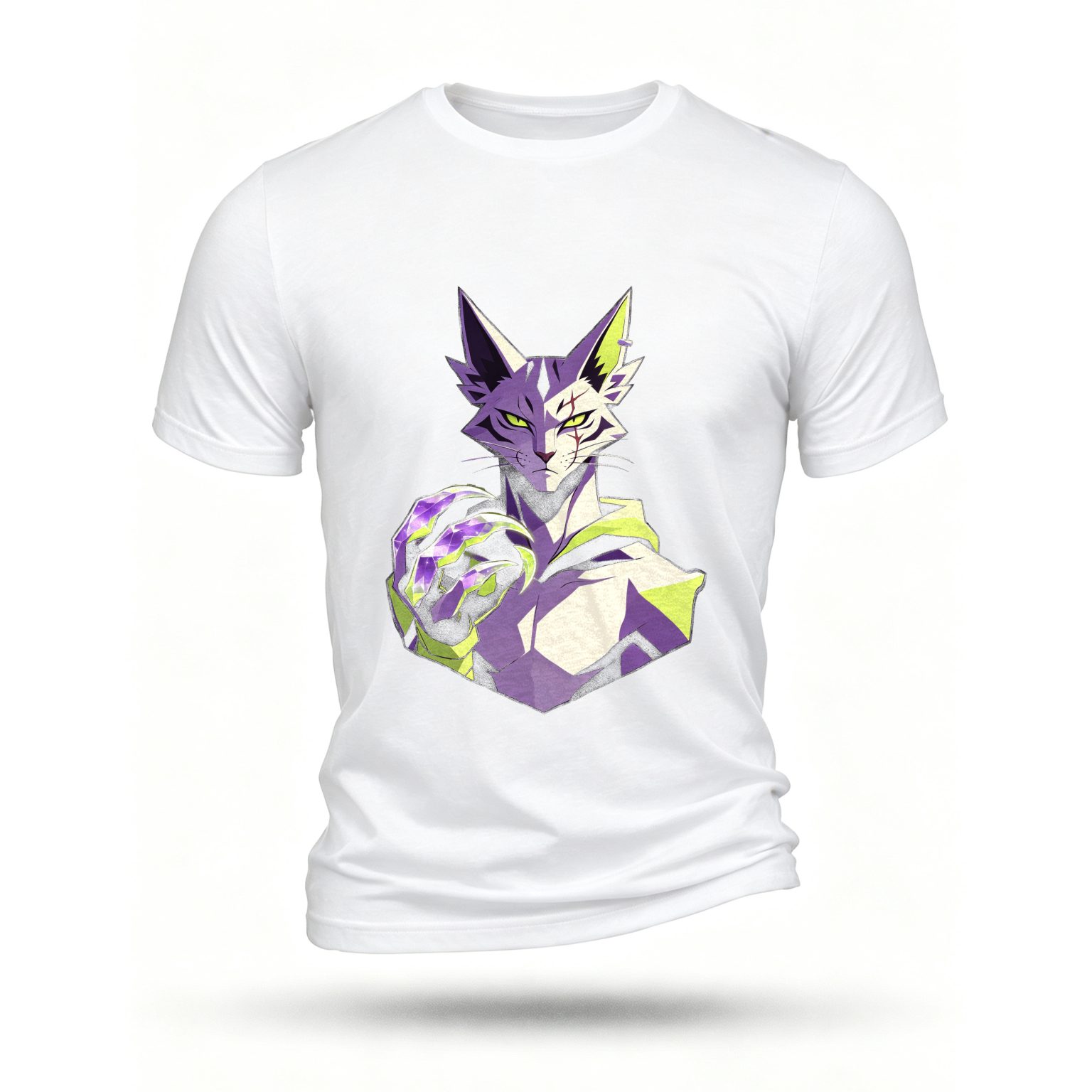 White T-shirt, front print