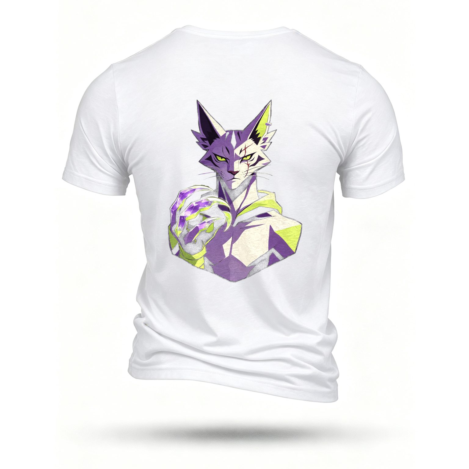 White T-shirt, back print