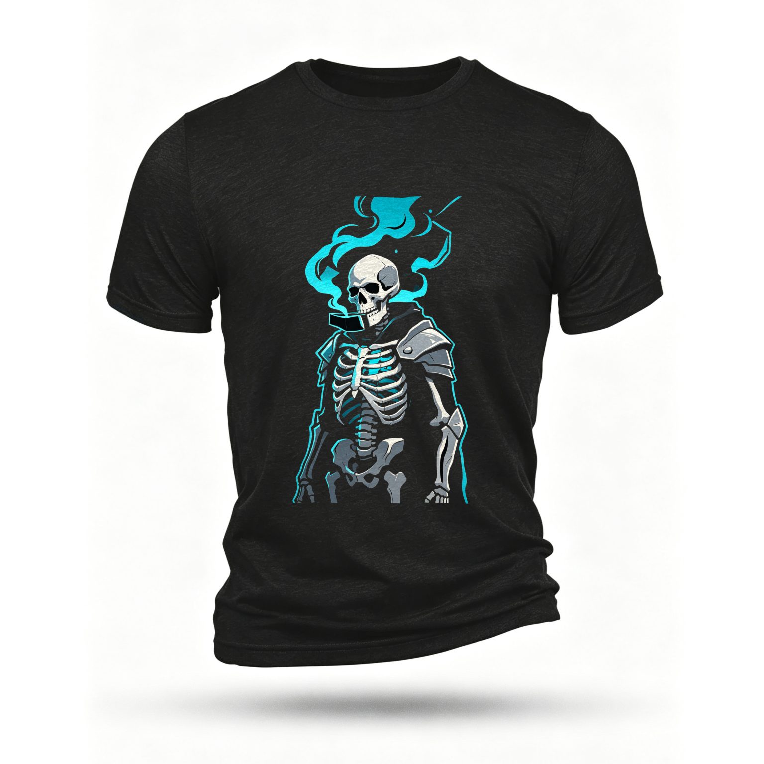 Black T-shirt, front print