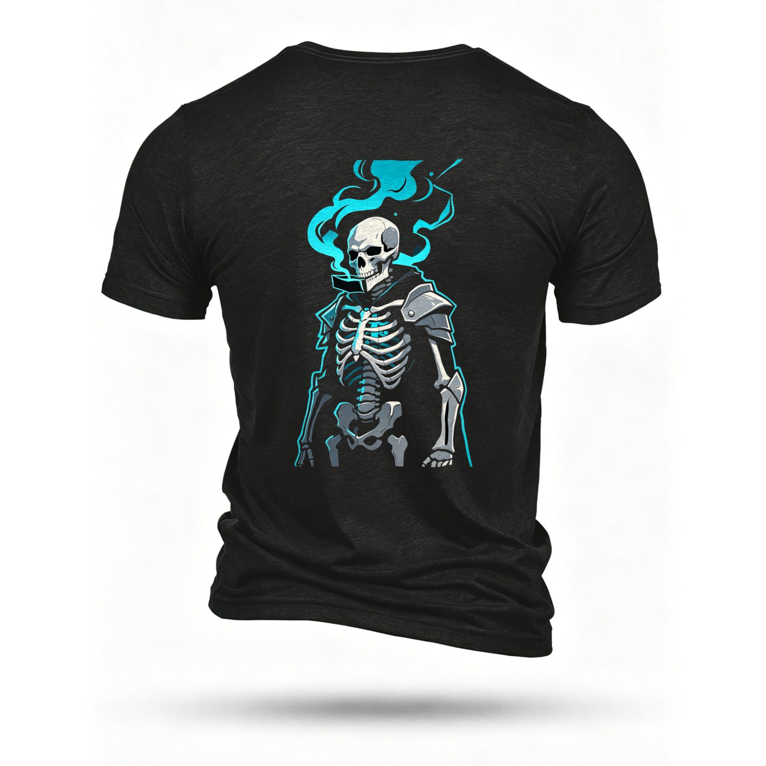 Black T-shirt, back print