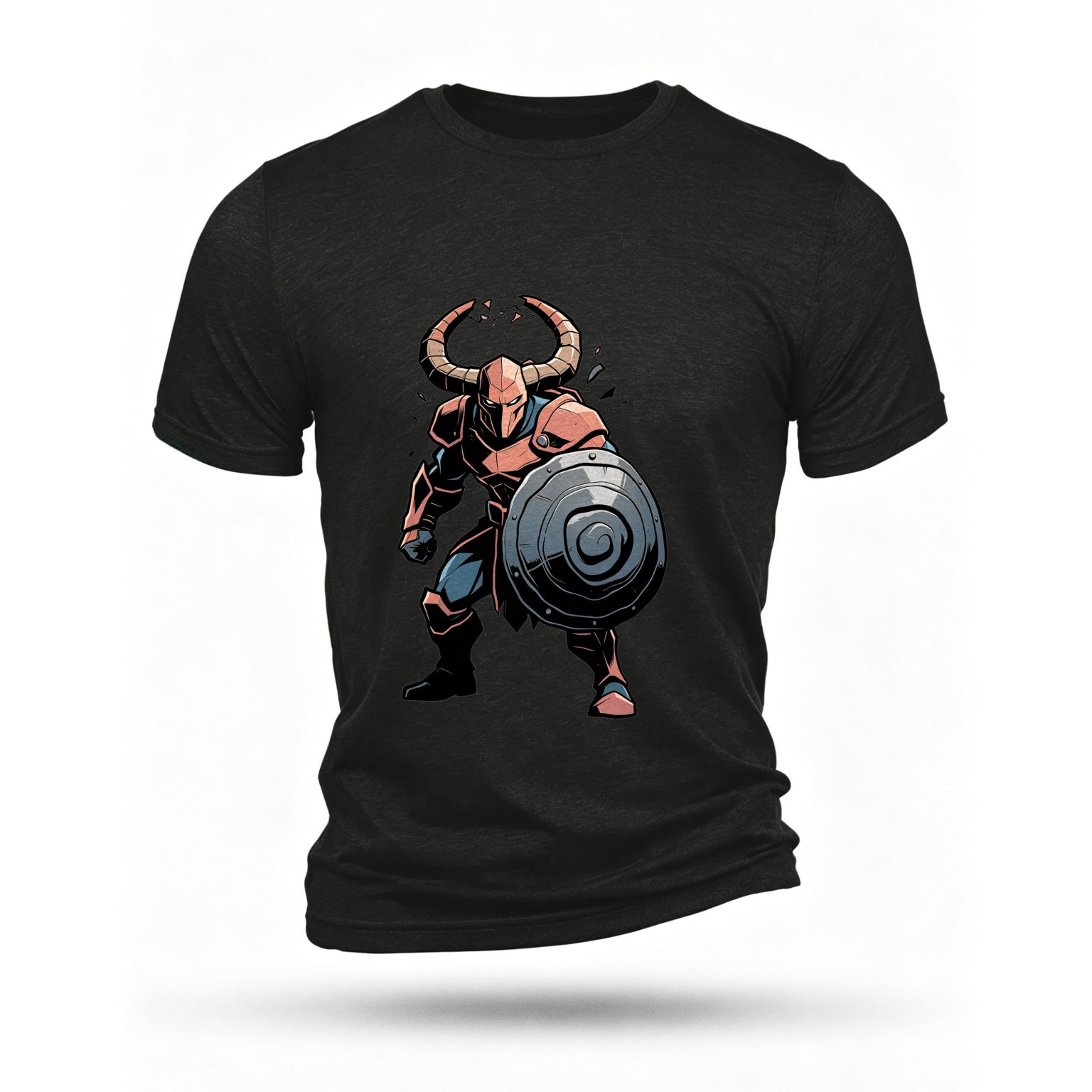 Black T-shirt, front print