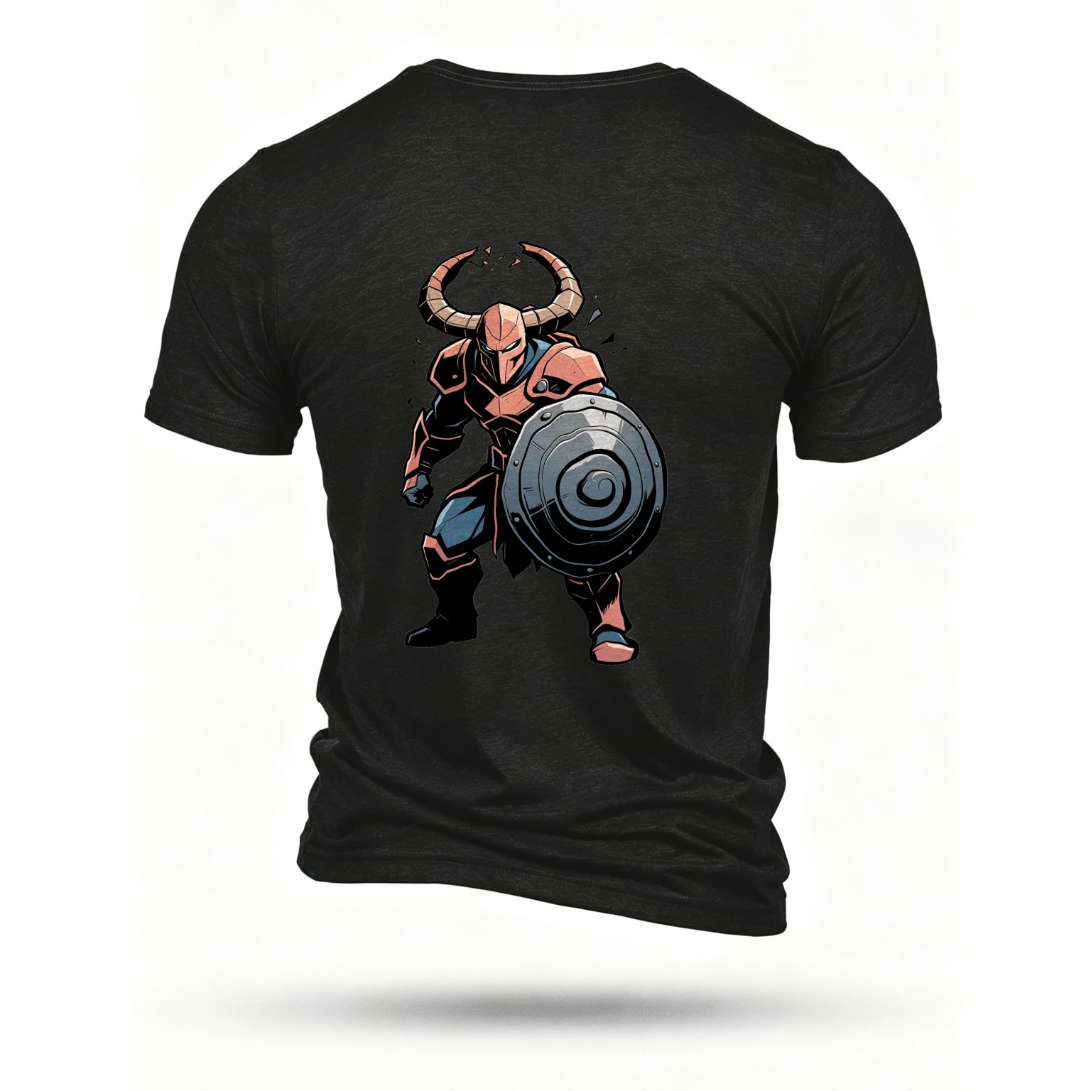Black T-shirt, back print