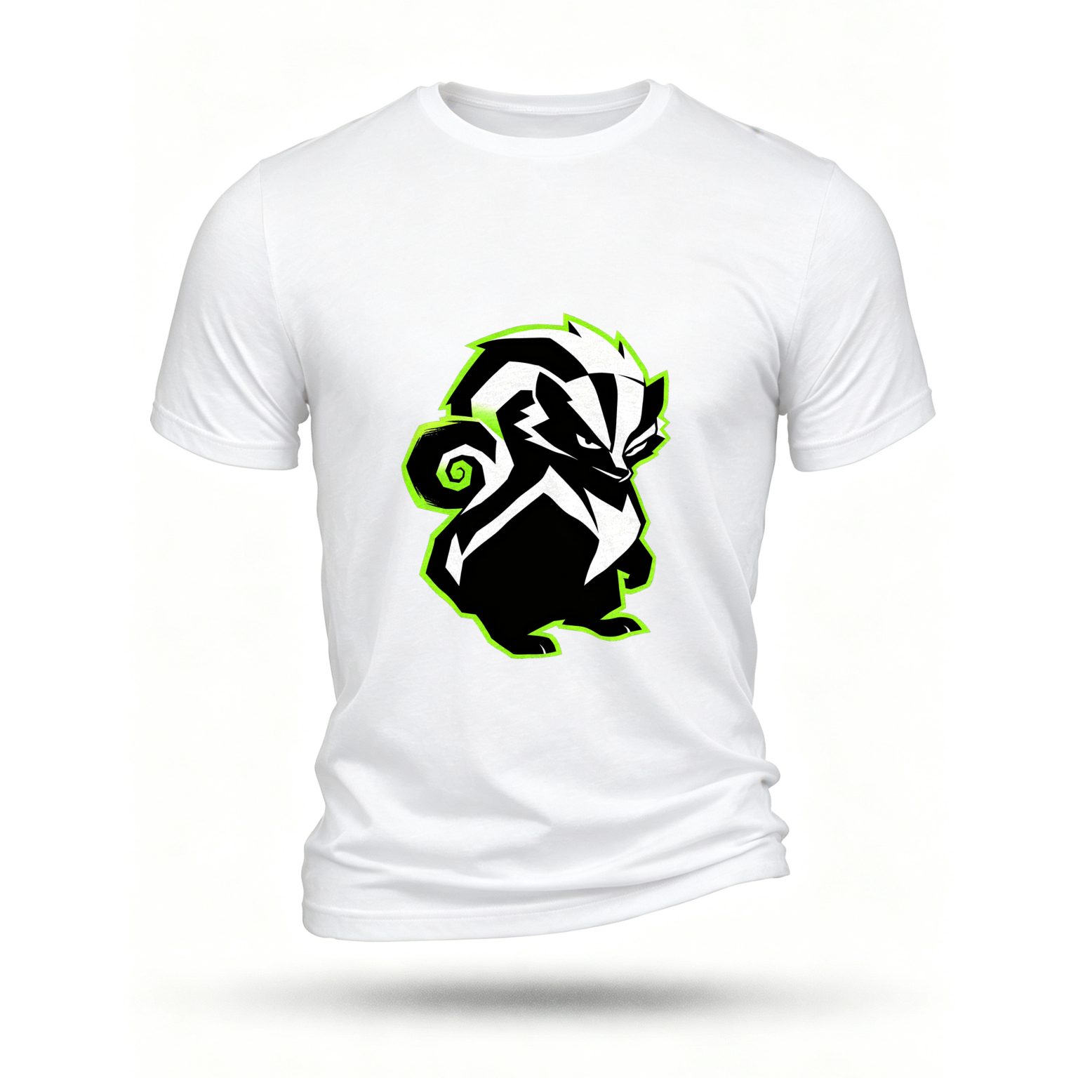 White T-shirt, front print